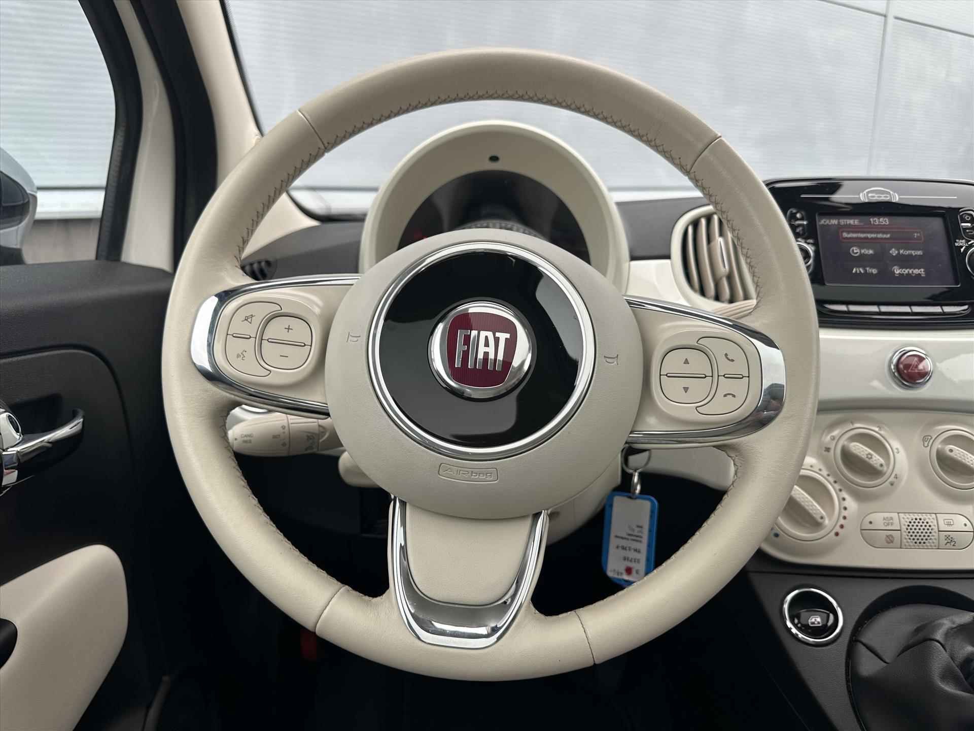 FIAT 500 TwinAir Turbo 80pk Collezione | Navigatie | Speed limiter | Spraakbediening | Airco - 26/47