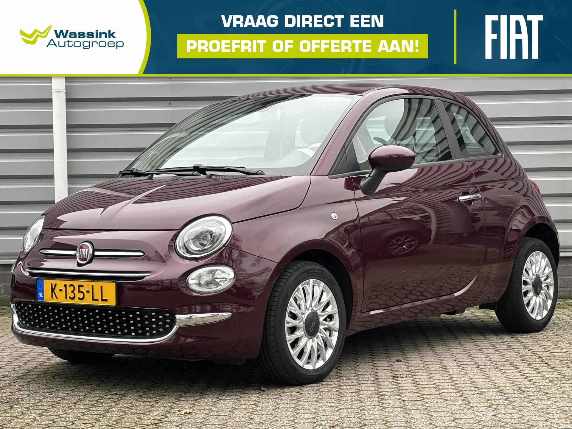 Fiat 500 1.0 70pk Hybrid Lounge | Carplay | Cruise control | Lichtmetalen Velgen | Nederlandse auto |