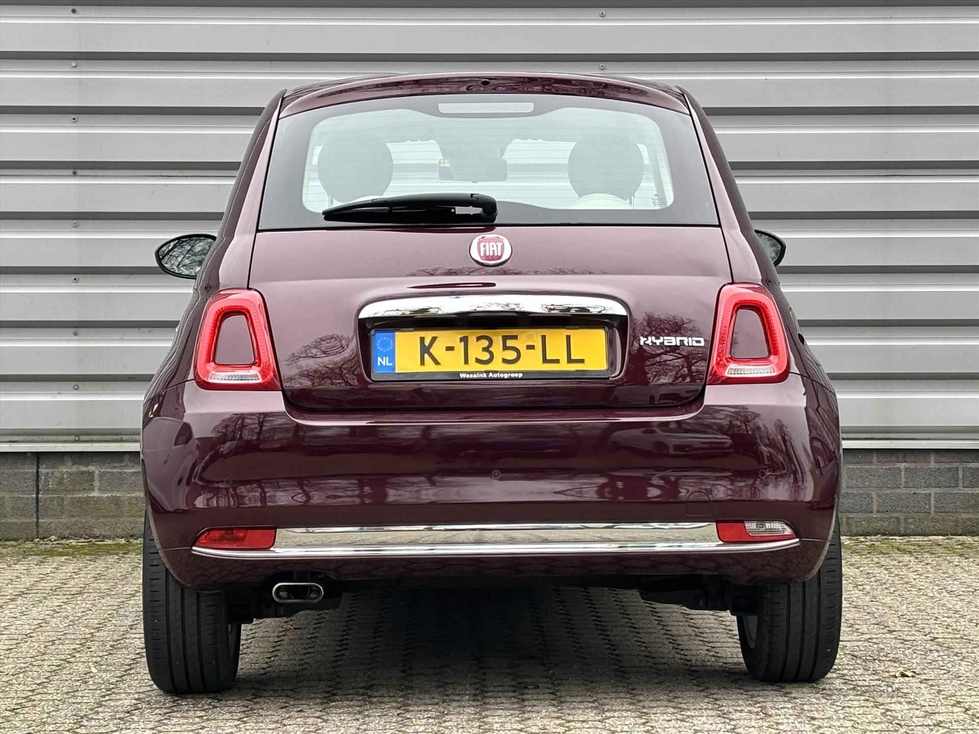 Fiat 500 1.0 70pk Hybrid Lounge | Carplay | Cruise control | Lichtmetalen Velgen | Nederlandse auto | - 8/27