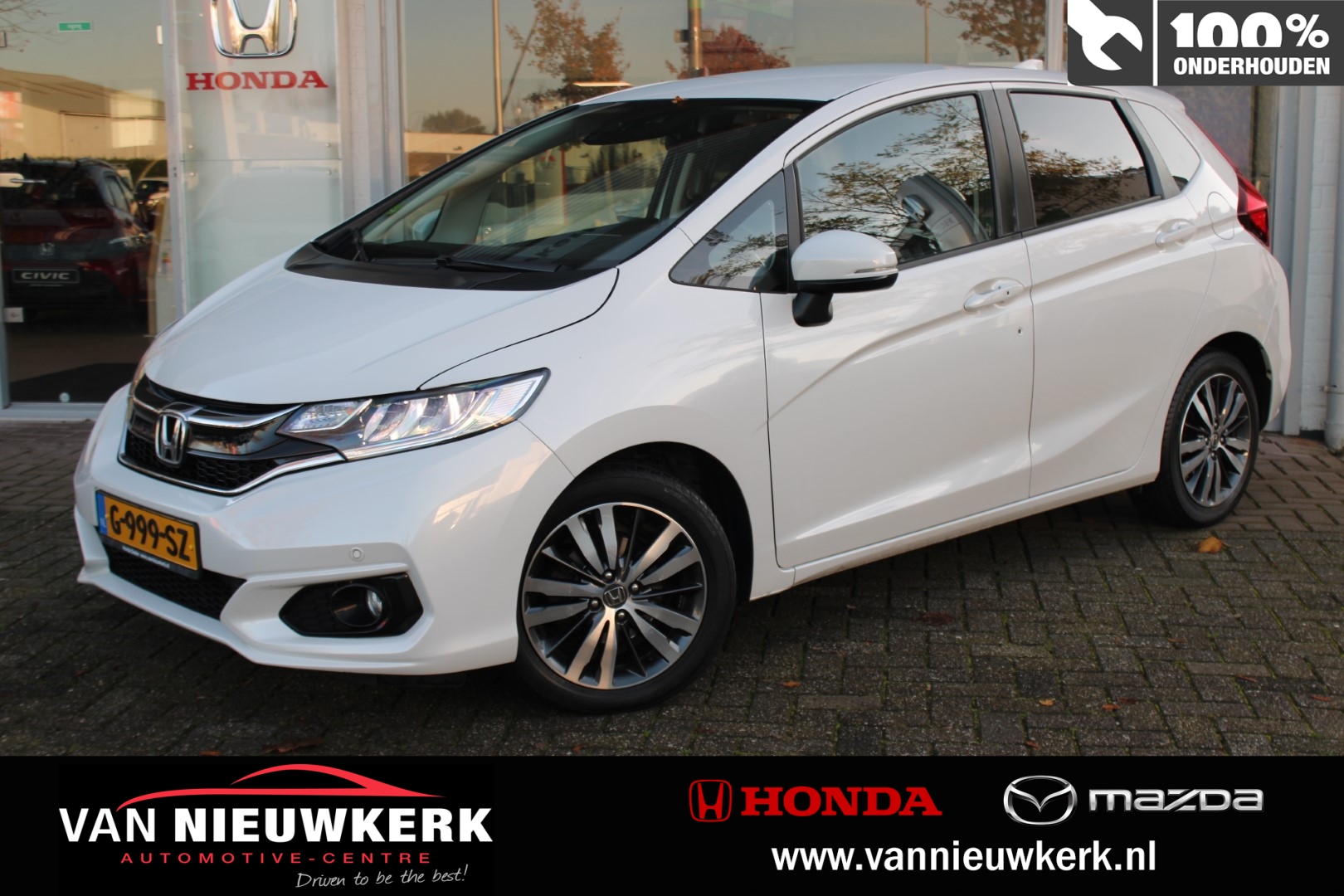 HONDA Jazz 1.3 i-VTEC 102pk CVT Elegance AUT NAVI PDC CAMERA 1E EIGENAAR STOELVERW. NAP