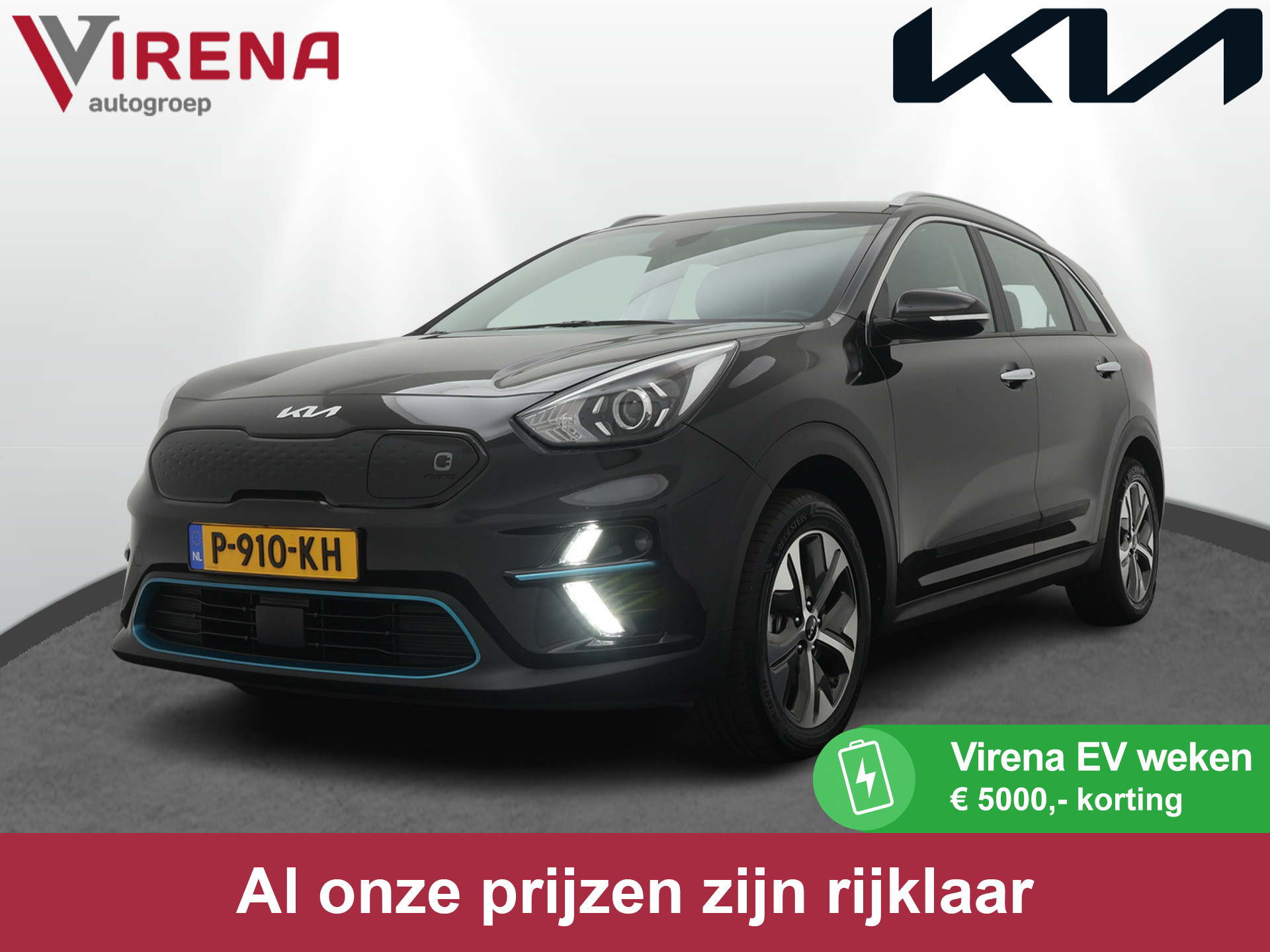 Kia e-Niro DynamicLine 64 kWh - 3 Fase - CarPlay/Android Auto - Adaptieve Cruise Control - Navigatie Fabrieksgarantie tot 04-2029