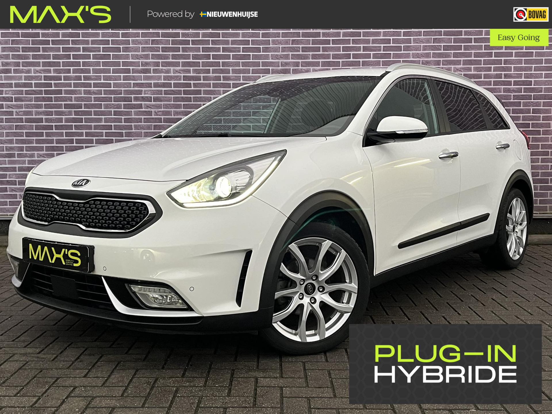 Kia Niro 1.6 GDi Hybrid DynamicPlusLine Adaptive Cruise control | Stuur/Stoelverwarming | Camera | Navigatie | Winterset | Volledige Onderhoud | PDC |