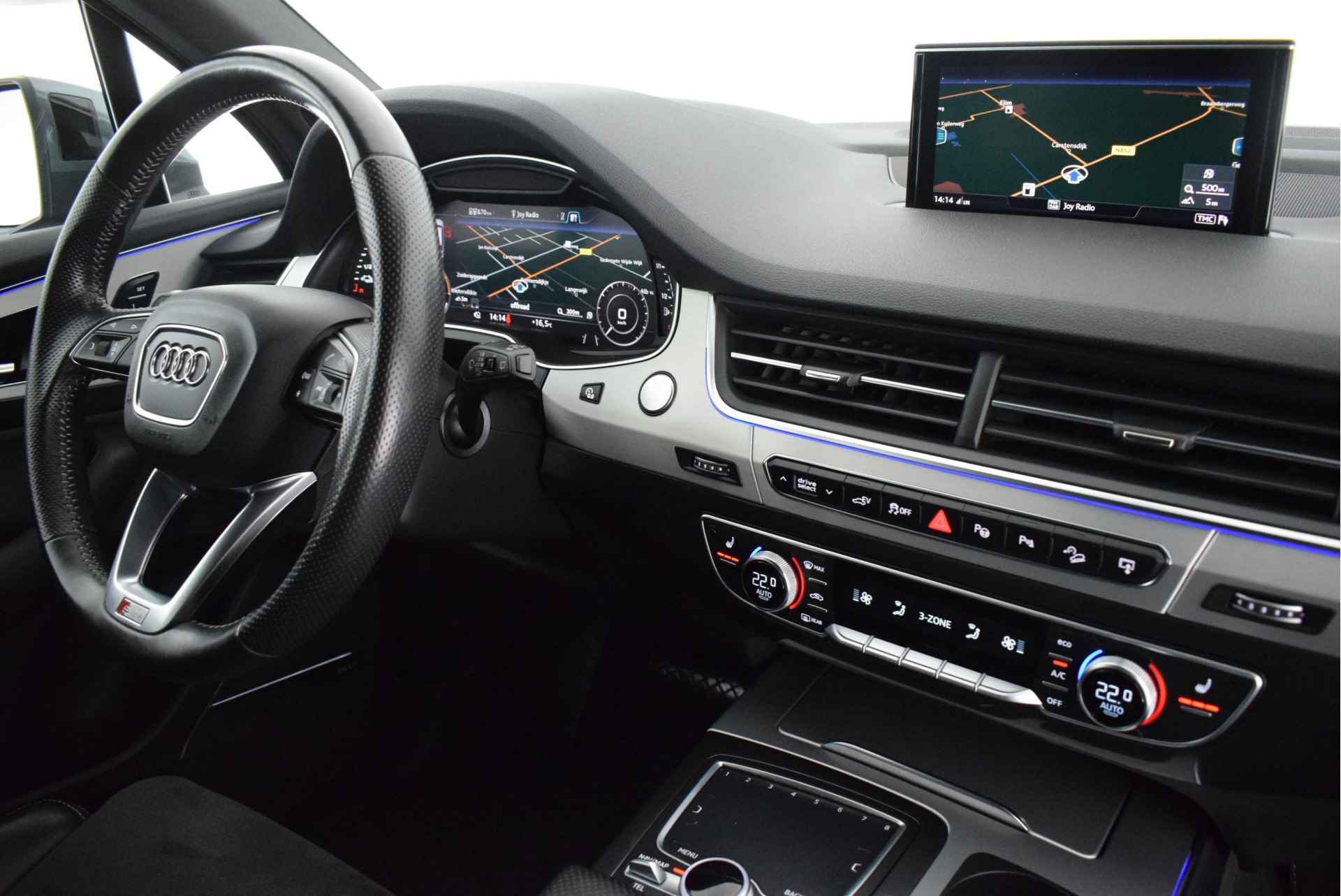 Audi Q7 3.0 TDI 374pk e-tron quattro 2x S-Line Trekhaak 360Camera Bose Virtual Cockpit Luchtvering Navigatie - 9/51