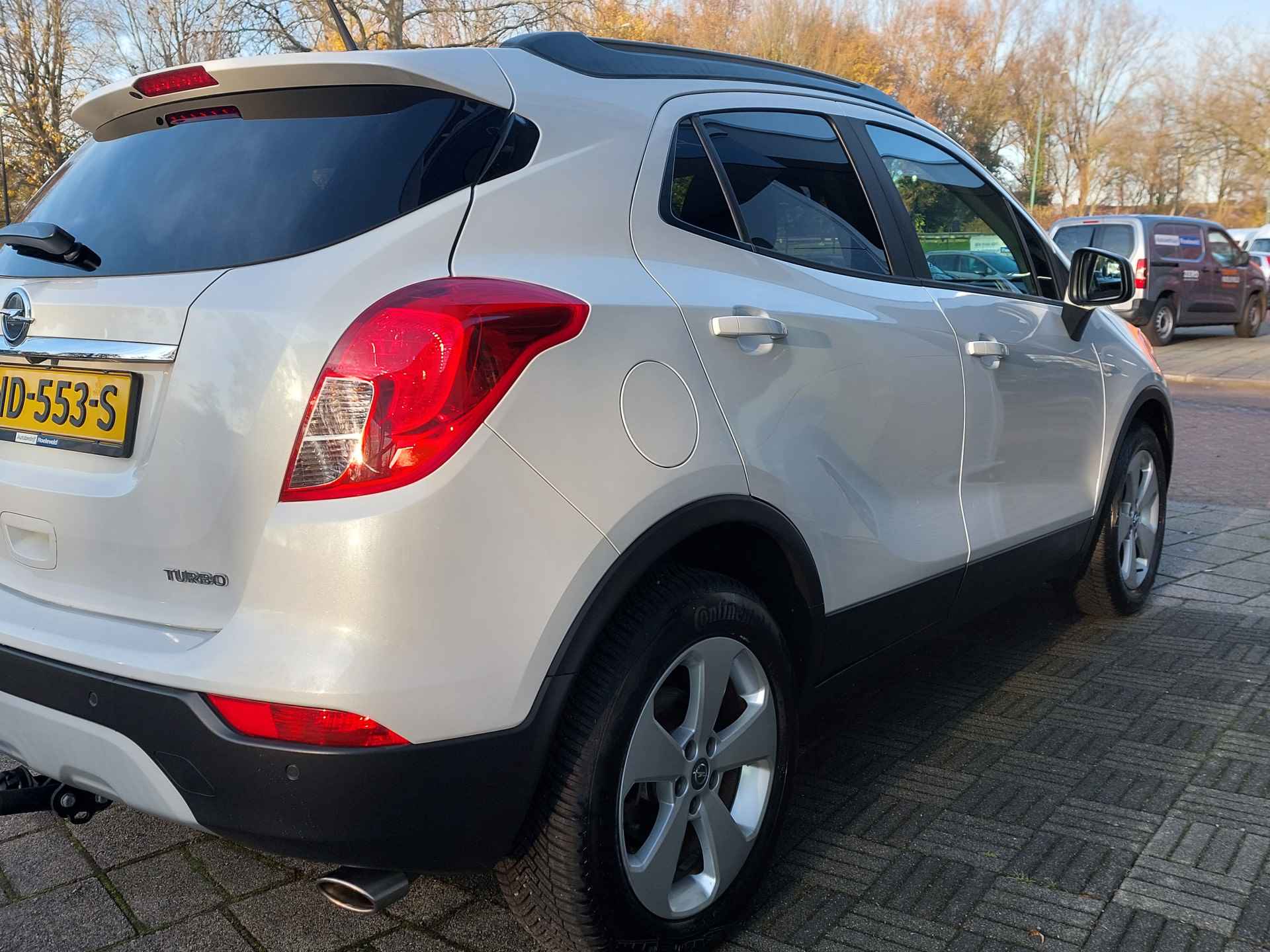 Opel Mokka X 1.4 Turbo 140pk Edition+ | Navi + Apple Carplay + Android Auto | Airco | Cruise | Pdc V+A+Camera | Licht+Regensensor | Mistlampen | Privacy Glass | 17''lm | Trekhaak - 37/44