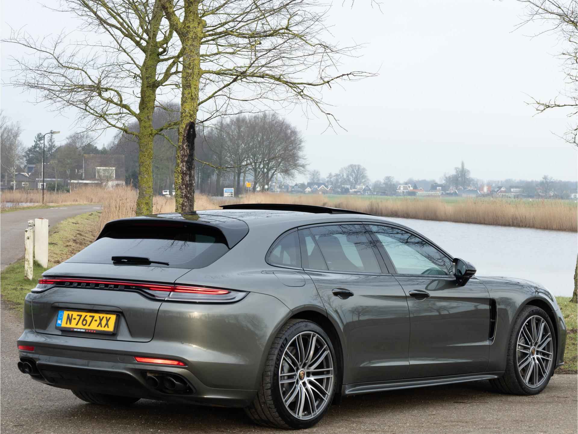 Porsche Panamera Sport Turismo 2.9 4 E-Hybrid 461 PK | LED | Panoramadak | Sportuitlaat |  Sport Chrono | Bose | Softclose | Adaptieve Cruise Control | - 4/57