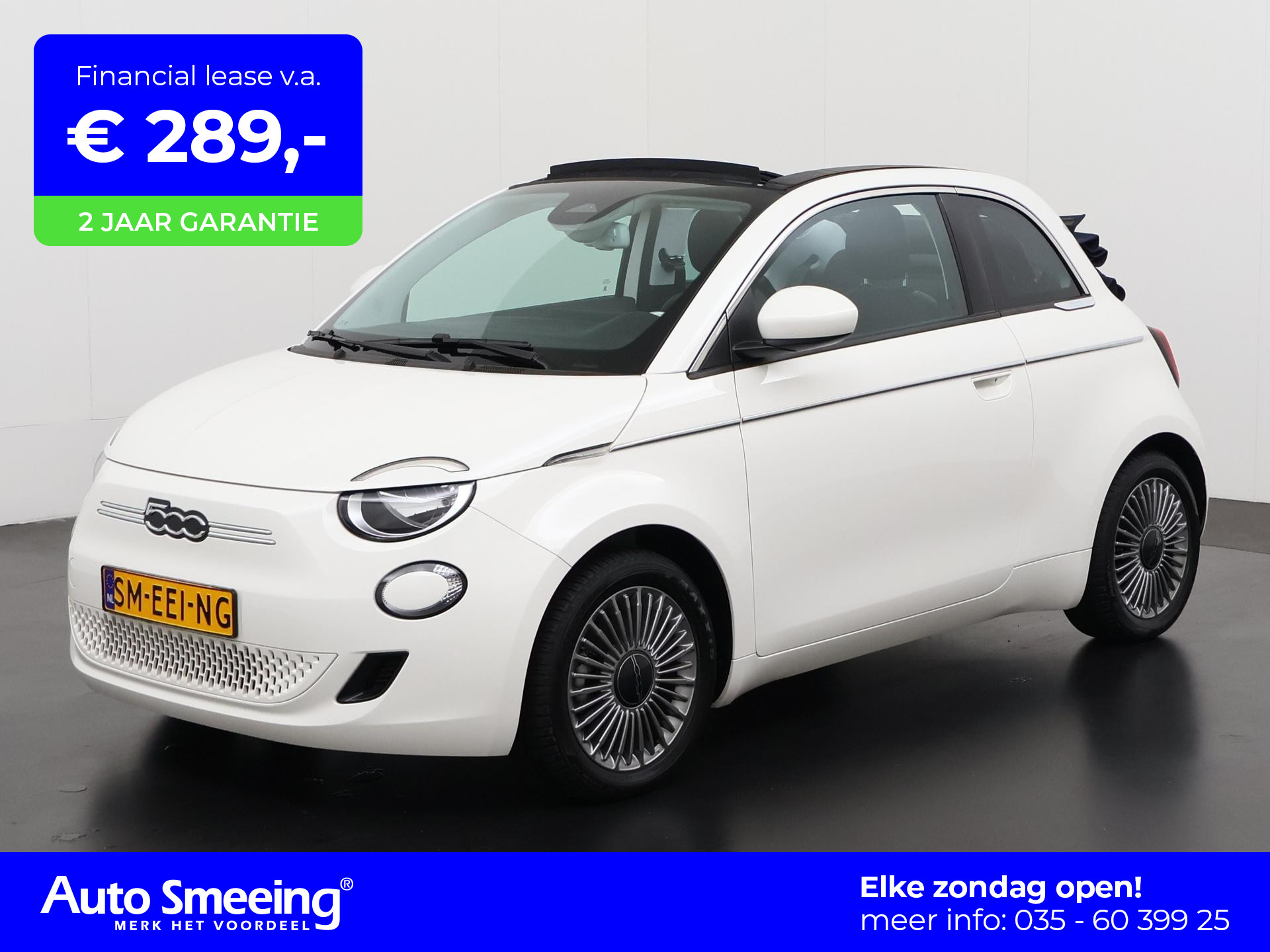 Fiat 500e Cabrio 42 kWh | Virtual Cockpit | Apple Carplay | LED | Zondag Open!