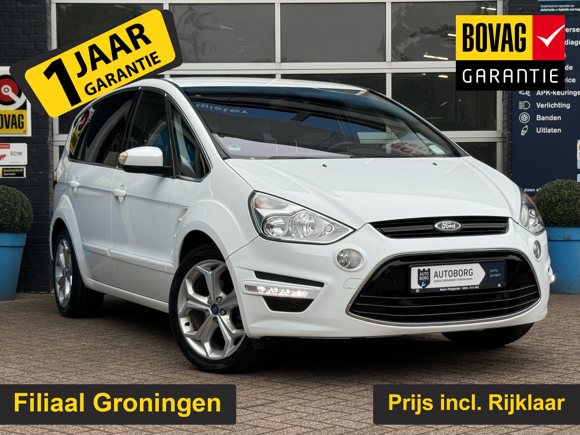 Ford S-Max 1.6 EcoBoost Titanium | Climate Control | Cruise Control | Airco | Rijklaar + 12 Maand Autotrust Garantie!