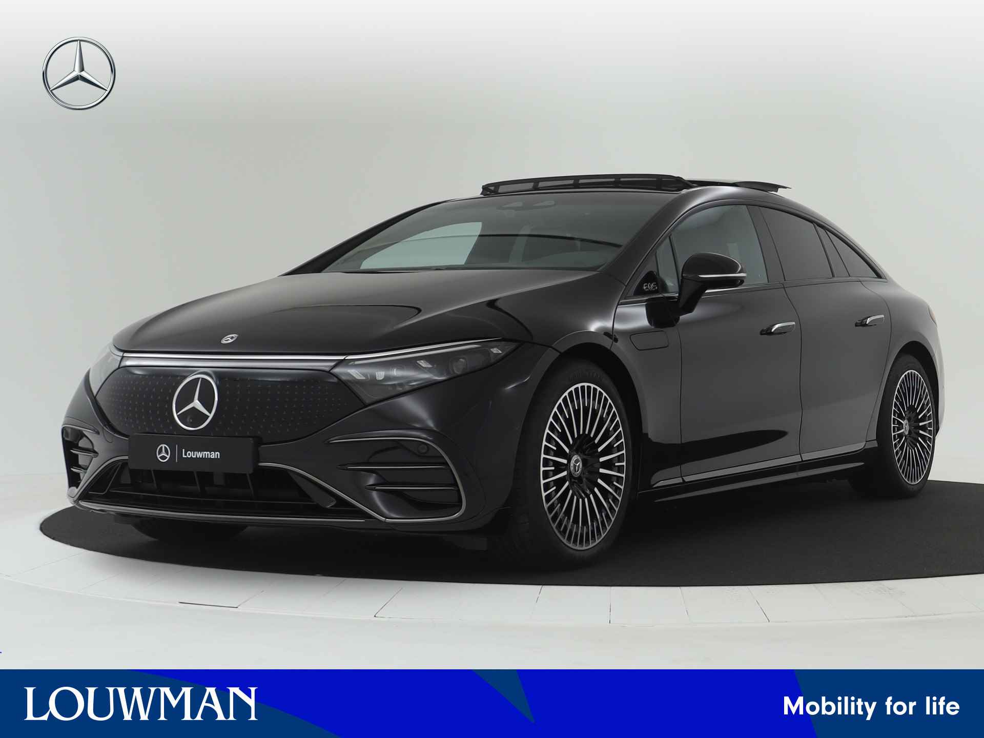 Mercedes-Benz EQS 580 4MATIC AMG Line 108kWh | Premium Plus pakket | Nightpakket | Dashcam | Achterasbesturing tot 10° | Garagedeuropener | Akoestiekcomfortpakket | KEYLESS GO-comfortpakket | - 1/31