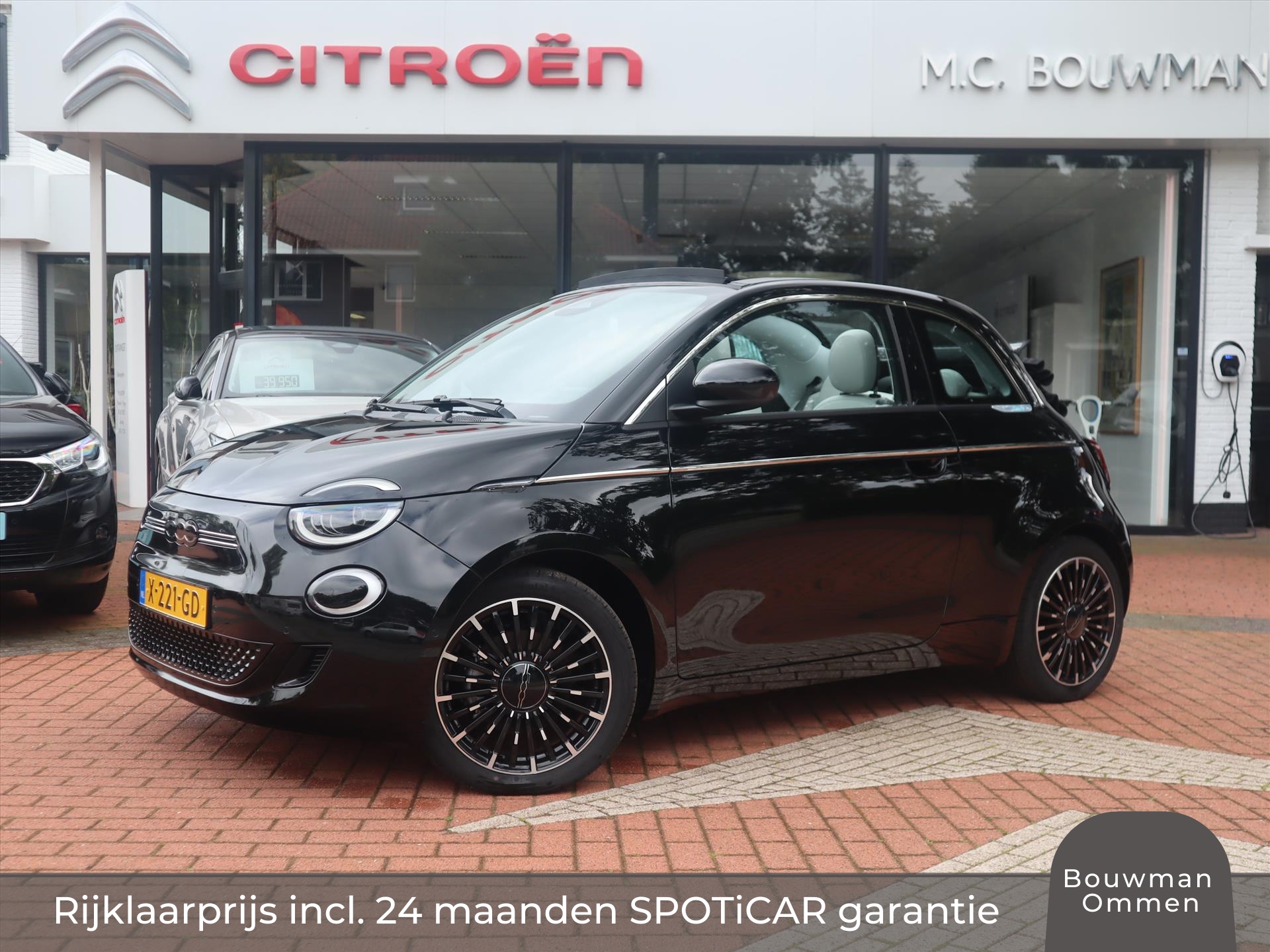 FIAT 500C Cabrio 42kWh 118PK Automaat La Prima NIEUW, Rijklaarprijs | Navigatie | Camera | Apple Carplay | Adaptieve Cruise Control