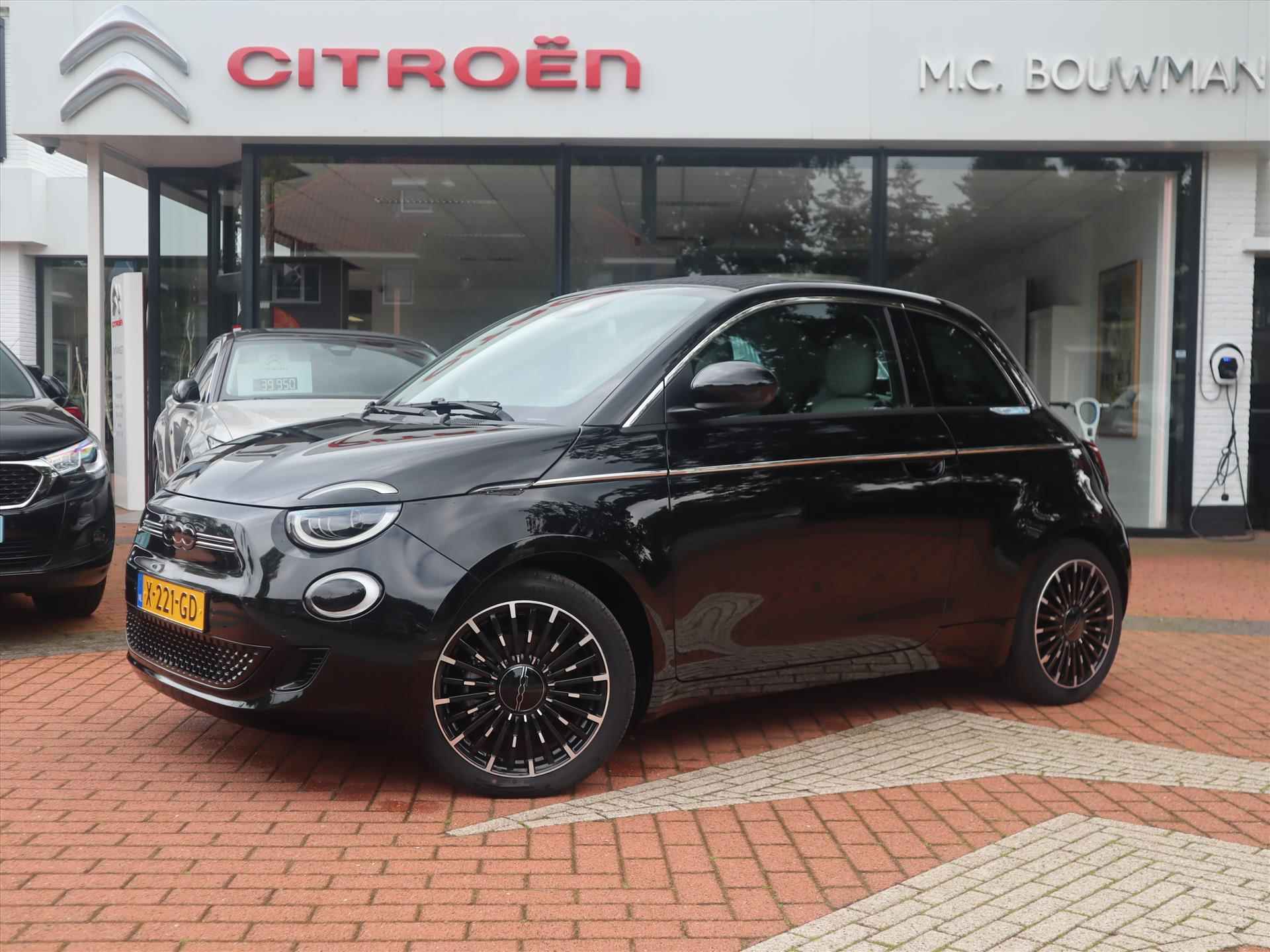 FIAT 500C Cabrio 42kWh 118PK Automaat La Prima NIEUW, Rijklaarprijs | Navigatie | Camera | Apple Carplay | Adaptieve Cruise Control - 2/73