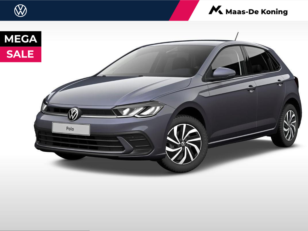 Volkswagen Polo Life Edition 1.0 TSI 95 pk 5 versn. Hand · Achteruitrijcamera · Regensensor · Private lease ,- € 434 per maand · MEGA Sale