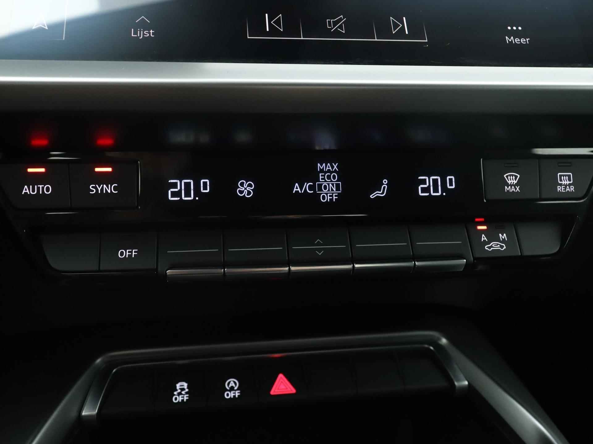 Audi A3 Sportback 35 TFSI Advanced edition 150 PK | Navigatie | Automaat | Virtual Cockpit | Parkeersensoren | Cruise Control | Climate Control | Keyless | Apple Carplay | Android Auto | Optiek Pakket Zwart Plus | Trekhaak | Fabrieksgarantie tot 2026 | - 13/21