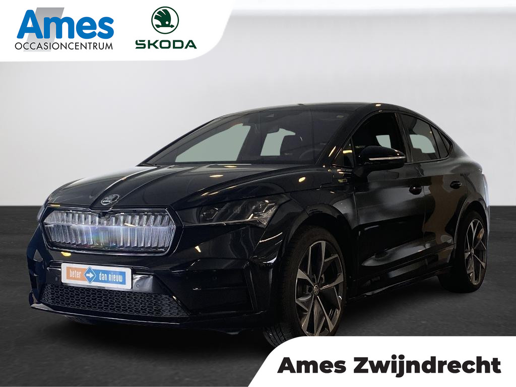 Škoda ENYAQ Coupé iV 80 RS 299pk | Business Upgrade Plus pakket | Inklapbare trekhaak | RS Suite interieur | 21" lichtmetalen velgen bij viaBOVAG.nl