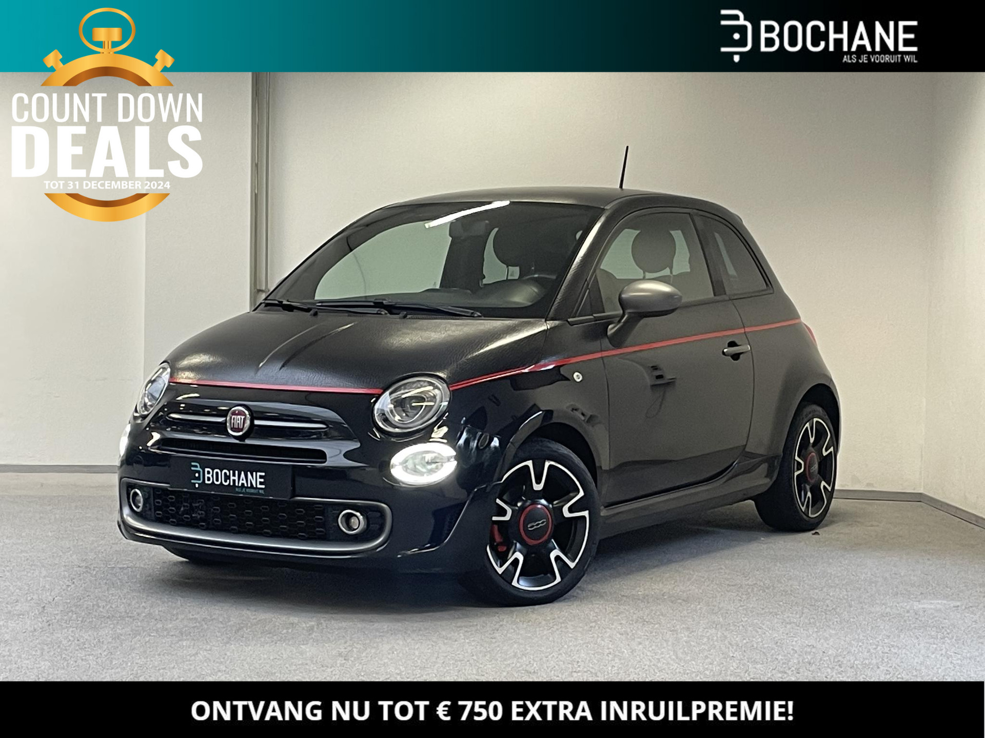 Fiat 500 0.9 TwinAir 500S 105pk Turbo Sport | ORG.NL | LEDER | CRUISE |