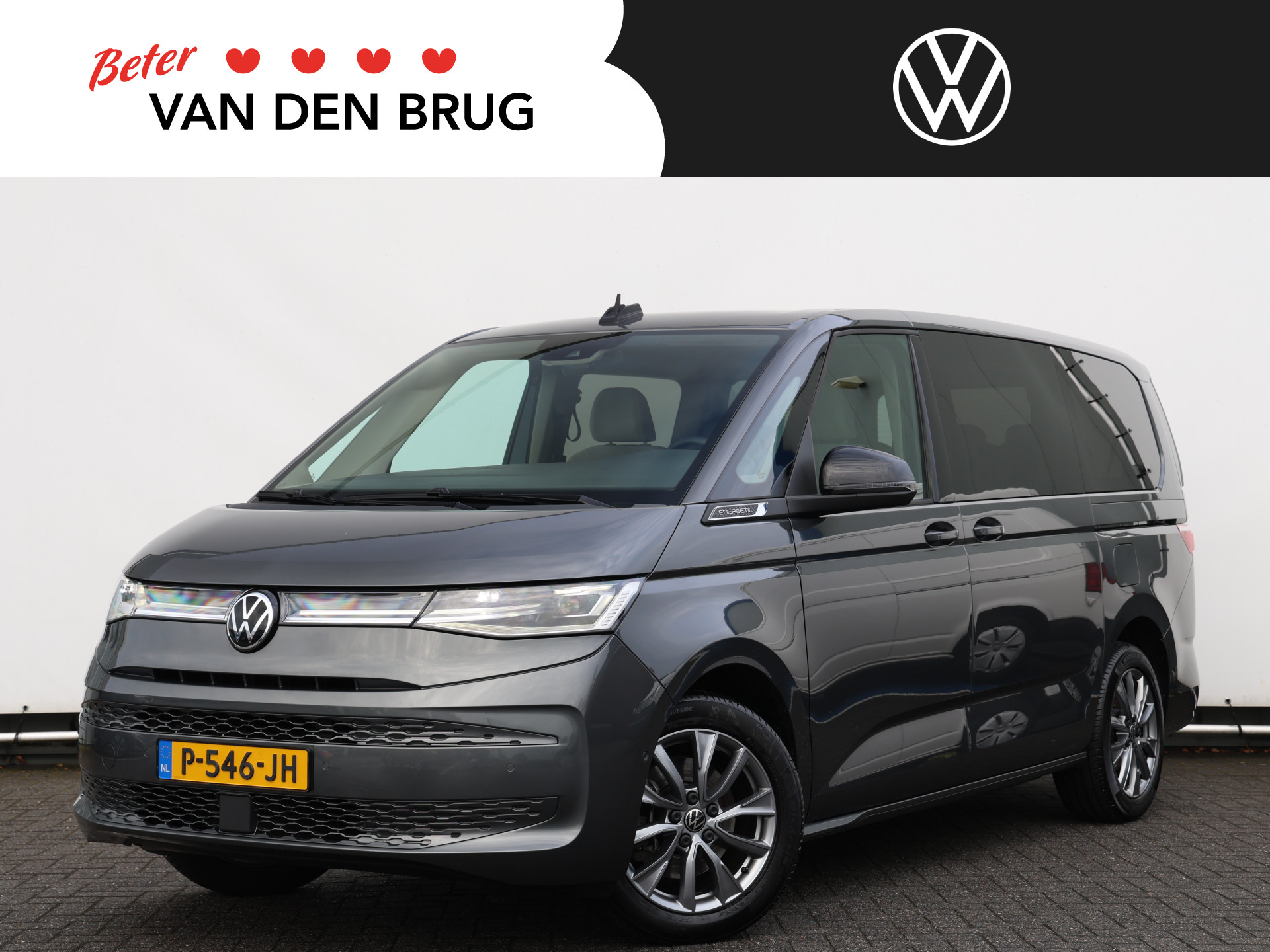 Volkswagen Multivan 1.4 eHybrid 218PK DSG L2H1 Energetic 6-pers. | LED | ACC | Navi | Camera | Panoramadak | Stoelverwarming | Trekhaak | Alarm |
