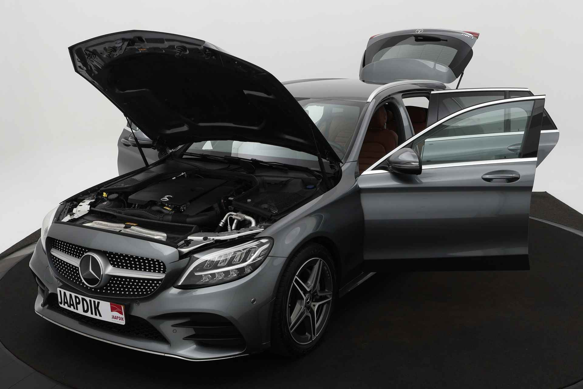 Mercedes-Benz C-Klasse Estate BWJ 1-2019 / 157 PK 180 Business Solution AMG Automaat / VOL!! / Leer / Camera a. Stoelverwarming / Navigatie / Clima / Sportstoelen / - 21/32