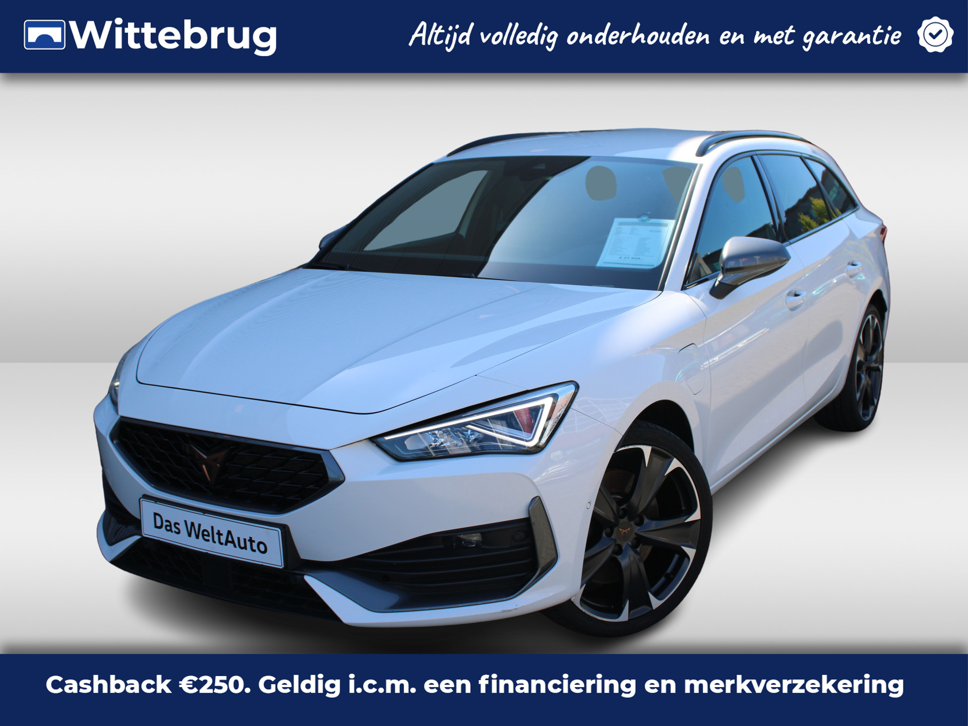 CUPRA Leon Sportstourer 1.4 e-Hybrid 245pk DSG VZ Adrenaline / 19" LMV / LED / Stuur & Stoelverwarming / Elektrische Achterklep / Navigatie