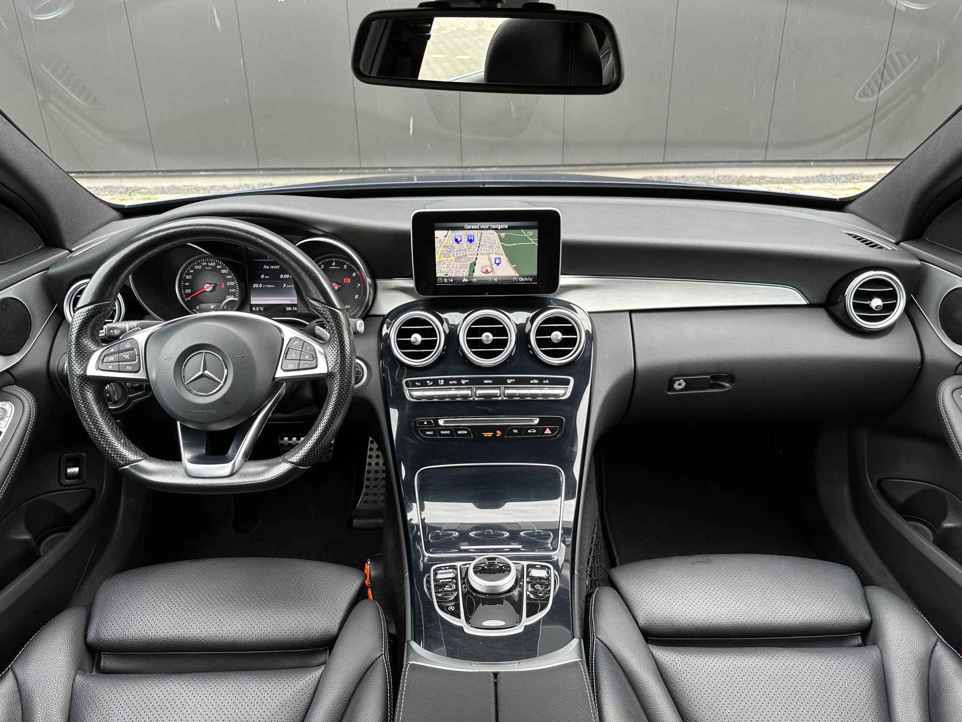 Mercedes-Benz C-klasse 180 Aut. AMG ✅ LED ✅ Leder ✅ Camera - 9/35