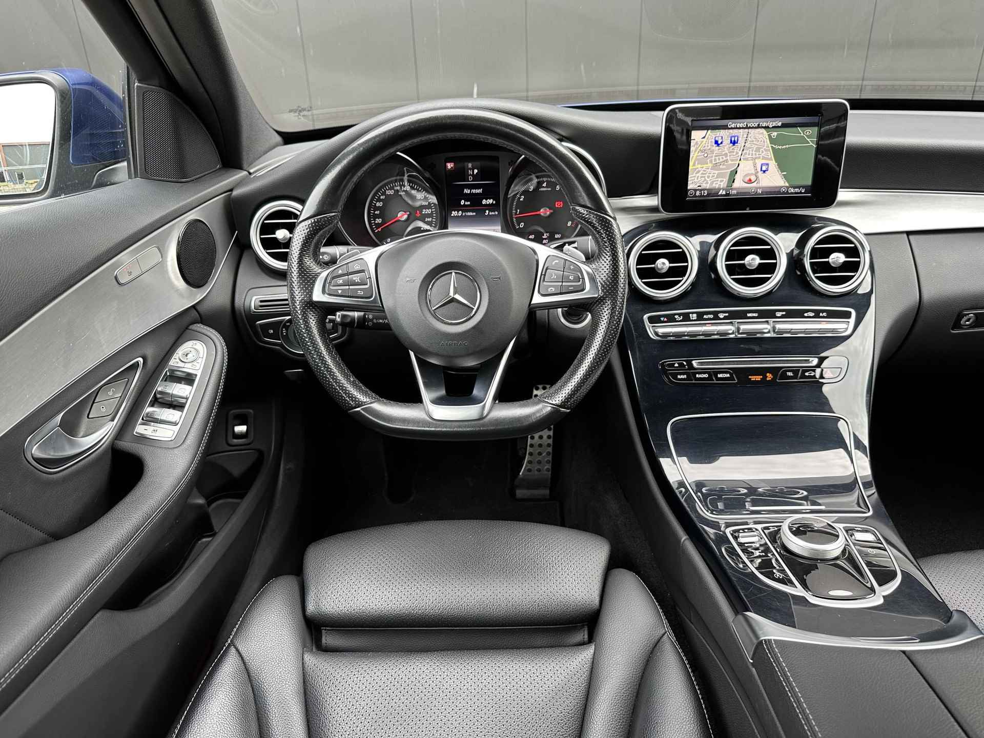 Mercedes-Benz C-klasse 180 Aut. AMG ✅ LED ✅ Leder ✅ Camera - 17/35