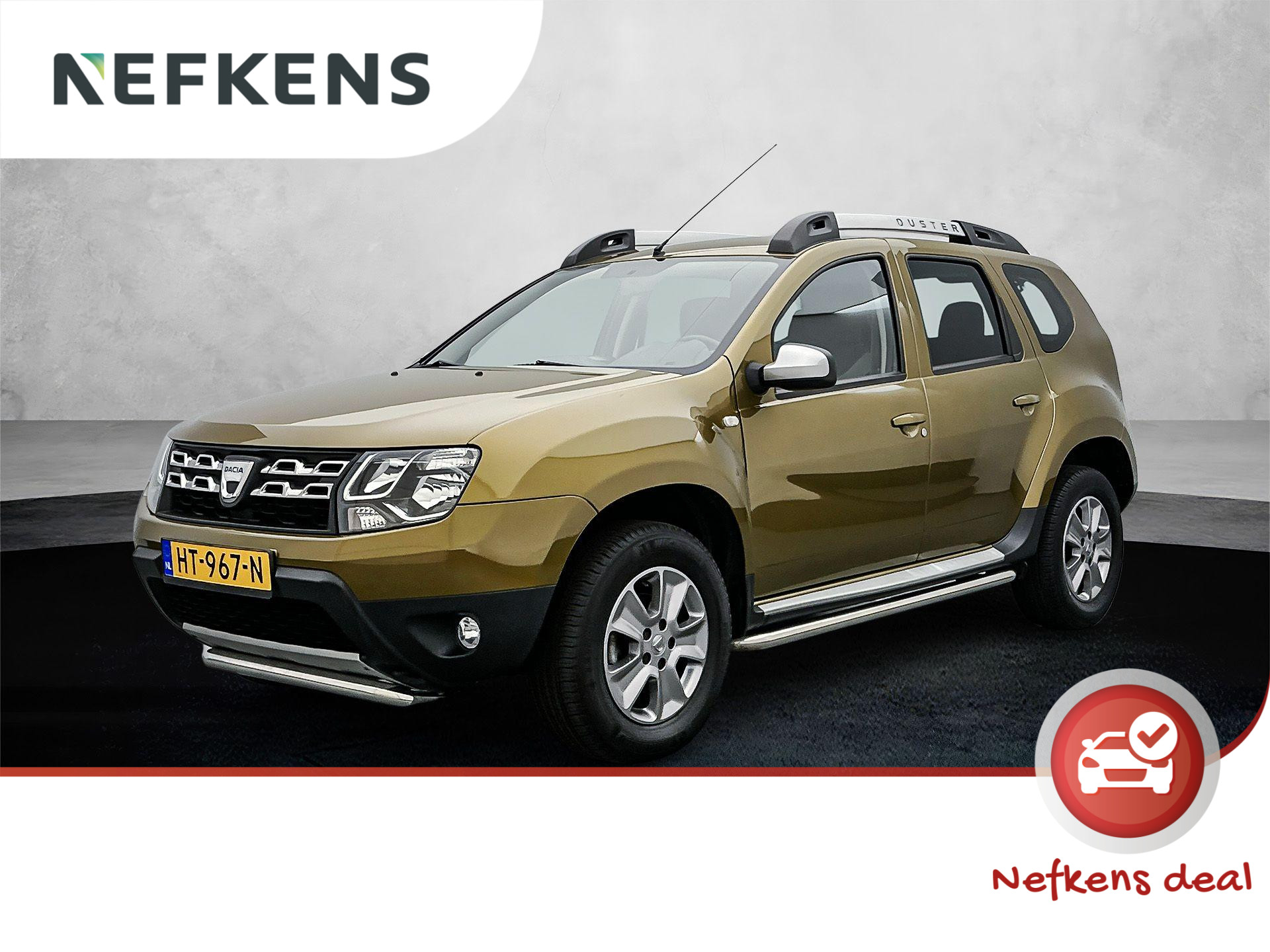 Dacia Duster SUV Lauréate 125 pk | Airco | Bluetooth | Trekhaak | Buitenspiegels Elektrisch Verstel -en Verwarmbaar | Mistlampen Voor | Radio-CD/MP3 speler | Centrale Deurvergrendeling met Afstandsbediening |