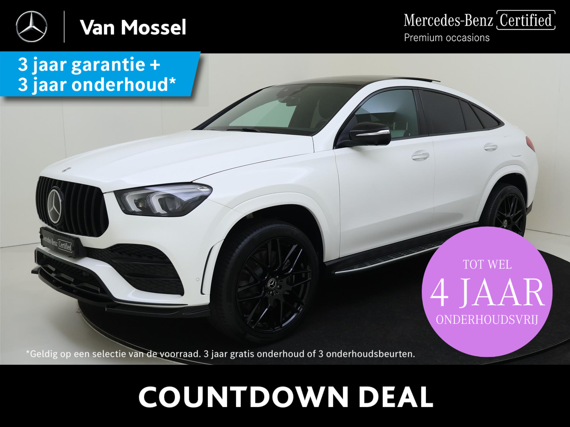 Mercedes-Benz GLE-klasse Coupé 350 e 4MATIC AMG Line Premium / 53 AMG utigevoerd/ Head-up / Burmester / Night Pakket / Rij assistentiepakket / Sluitbekrachtiging / AIRMATIC/ 360 Camera / Memory / 22"