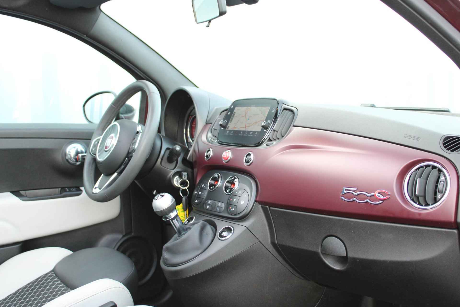 Fiat 500 C 1.0 Hybrid Star Navigatie / Clima / Cruisecontrol - 13/18