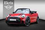 Mini Cabrio Cooper | John Cooper Works Uitvoering + Comfort Plus Pack + Head-Up + Camera + Adaptief Onderstel + Stuurwiel Verwarming + Apple Carplay + 17" JCW Track Spoke zwart