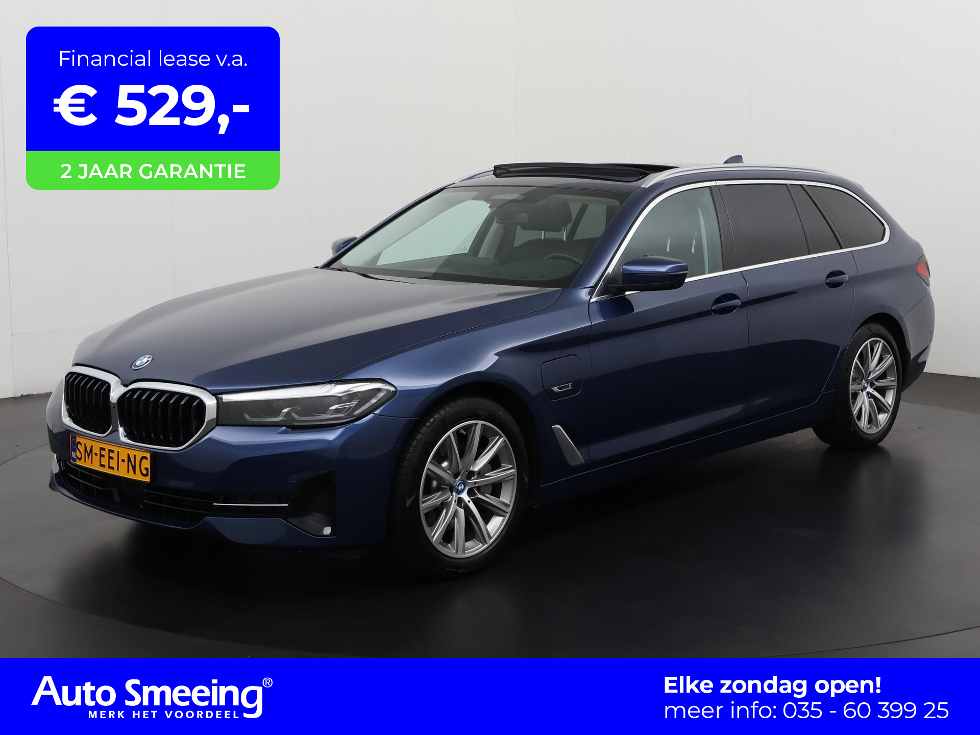 BMW 5-serie Touring 530e xDrive High Executive | Panoramadak | Trekhaak | Zondag Open!