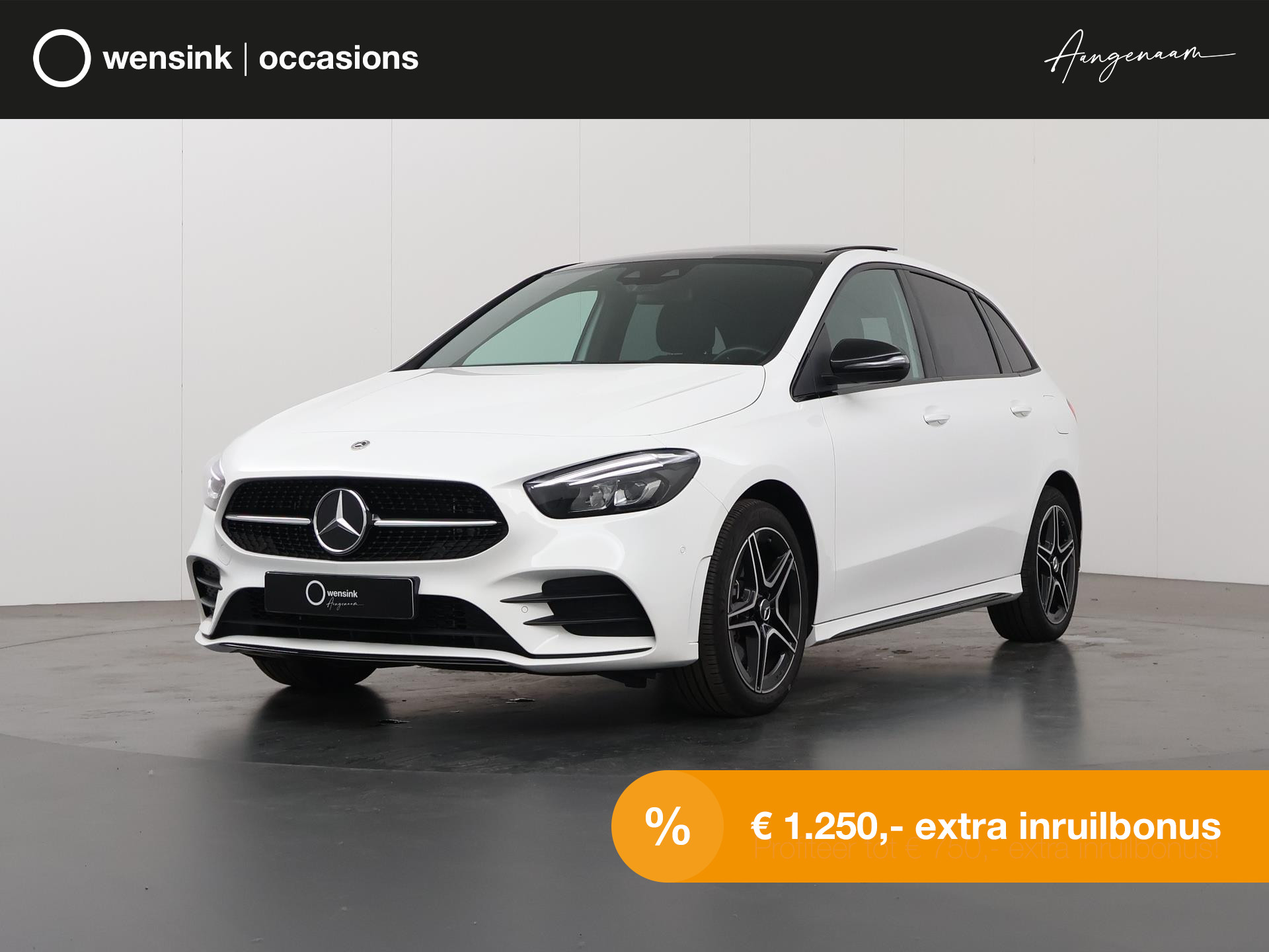 Mercedes-Benz B-klasse 250 e AMG Line Night | Panoramadak | Widescreen | Navigatie | Sfeerverlichting | Apple Carplay | Led Koplampen | Stoelverwarming |