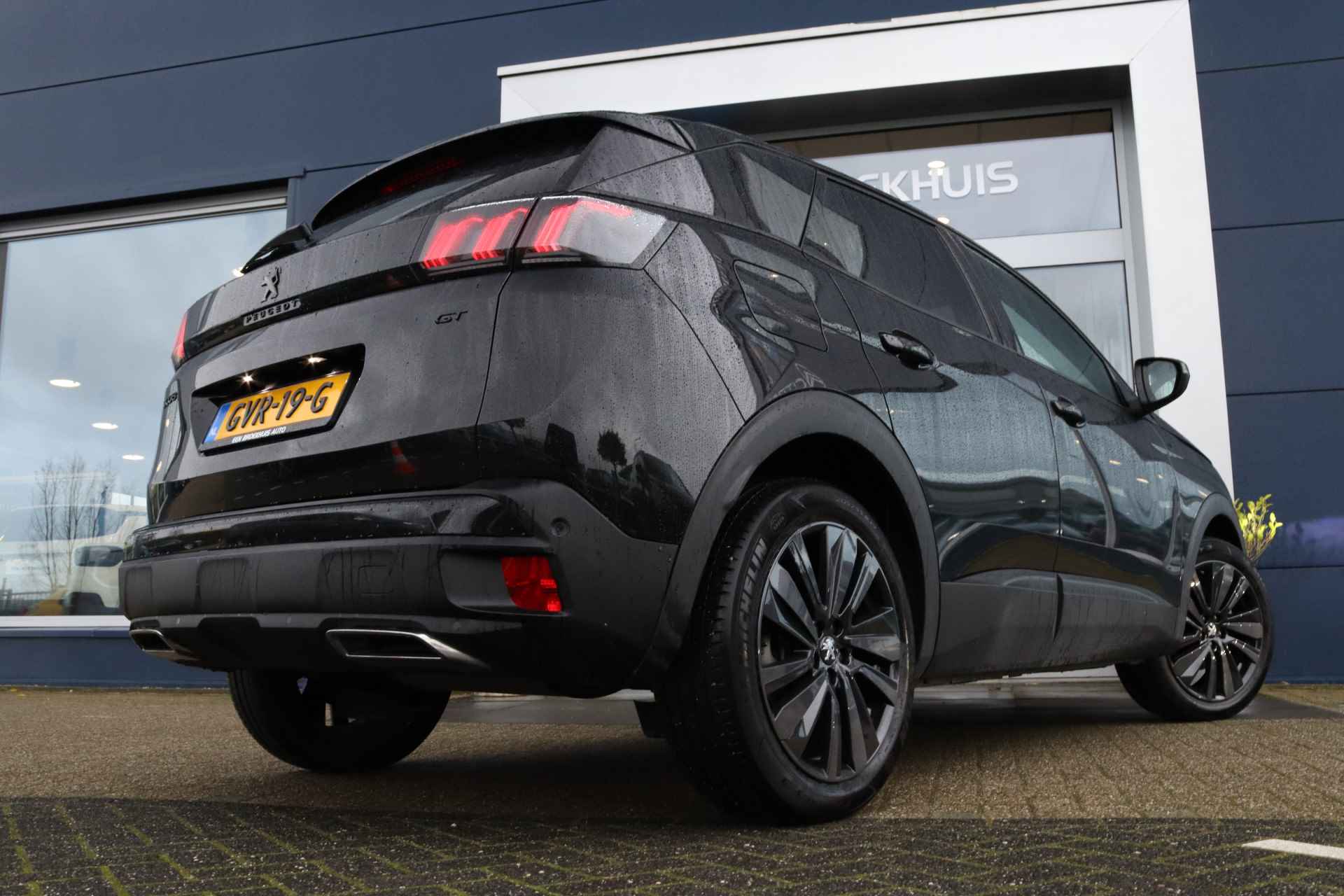 Peugeot 3008 1.2 PureTech GT | Blackpack | Stoelverwarming | Camera | ACC | Elektr. klep | Keyless | PDC V/A | Carplay | Navi - 15/45