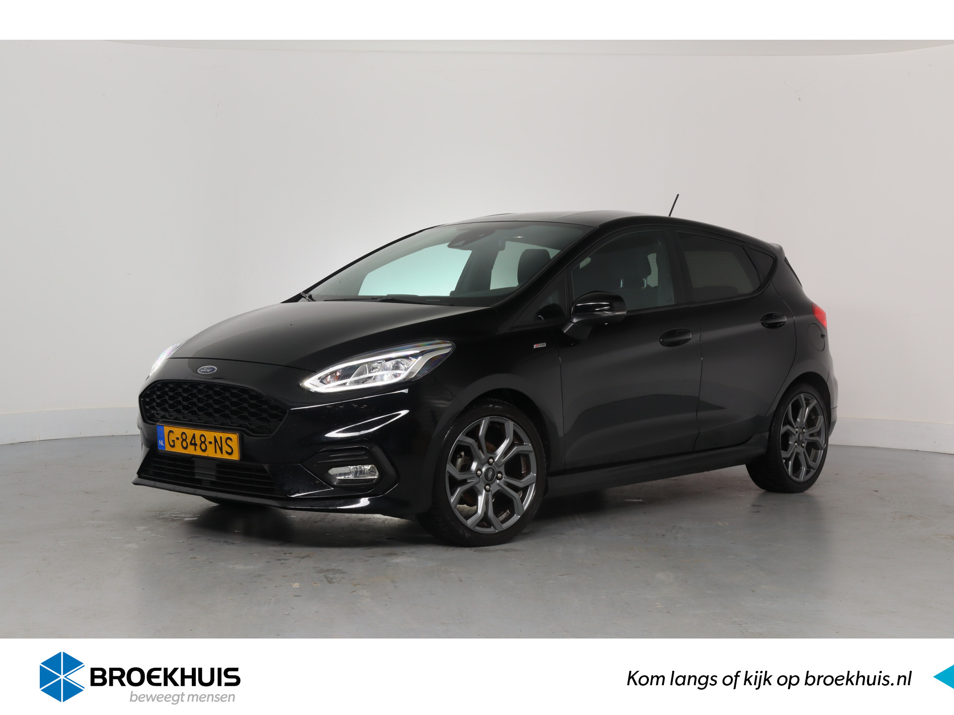 Ford Fiesta 1.0 EcoBoost ST-Line | Navigatie | Climate Control | Cruise Control | Voorruitverwarming | Grote achterspoiler | Privacy Glass