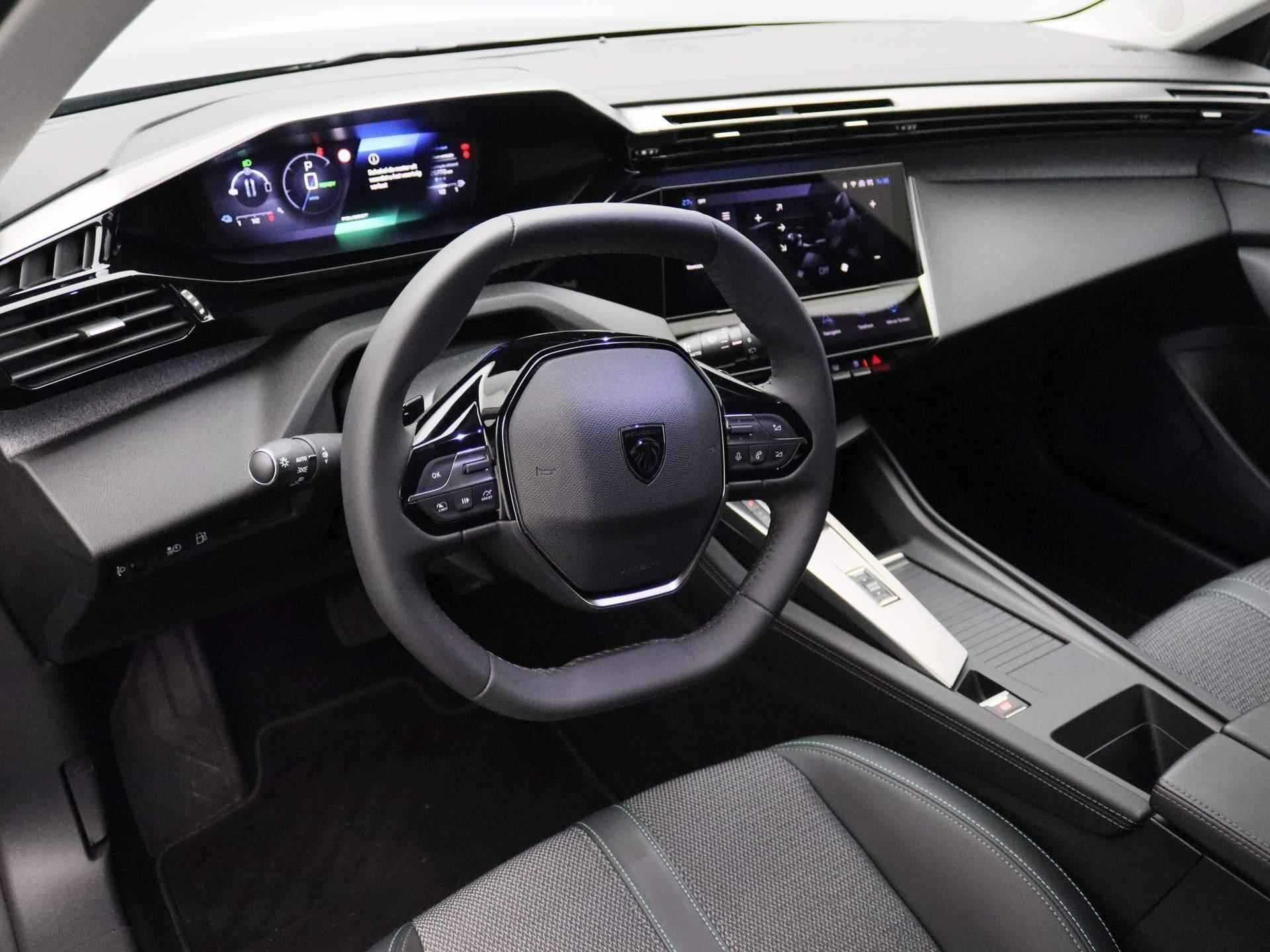 Peugeot 308 1.6 HYbrid 180 Allure Pack Business | Navigatie | Parkeercamera voor en achter + parkeersensoren voor enachter | 360 graden camera | Adaptieve cruise control - 24/30