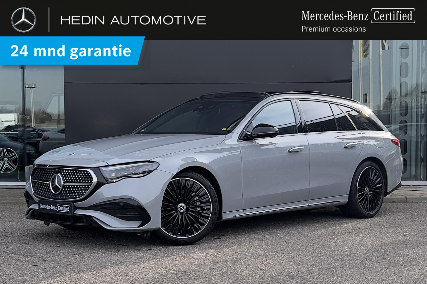 Mercedes-Benz E-klasse E 300e Estate Automaat AMG Line | MANUFAKTUR | Nightpakket | MBUX Superscreen | Panoramadak | Distronic | Keyless-Go | 360° Camera | Trekhaak