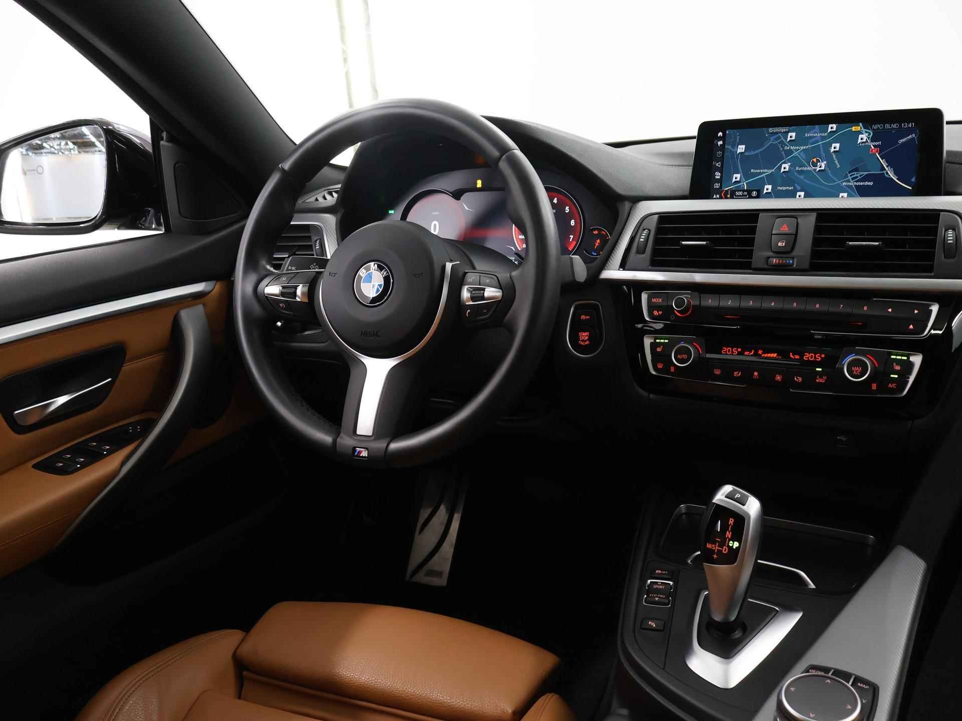 BMW 4-serie Gran Coupé 418i High Executive Edition | M-Sport | Camera | Sportstoelen | Schuif/Kanteldak | Lederen Interieur | Groot Navigatie | Climate Control | Stoelverwarming | Cruise Control | LED | - 10/45