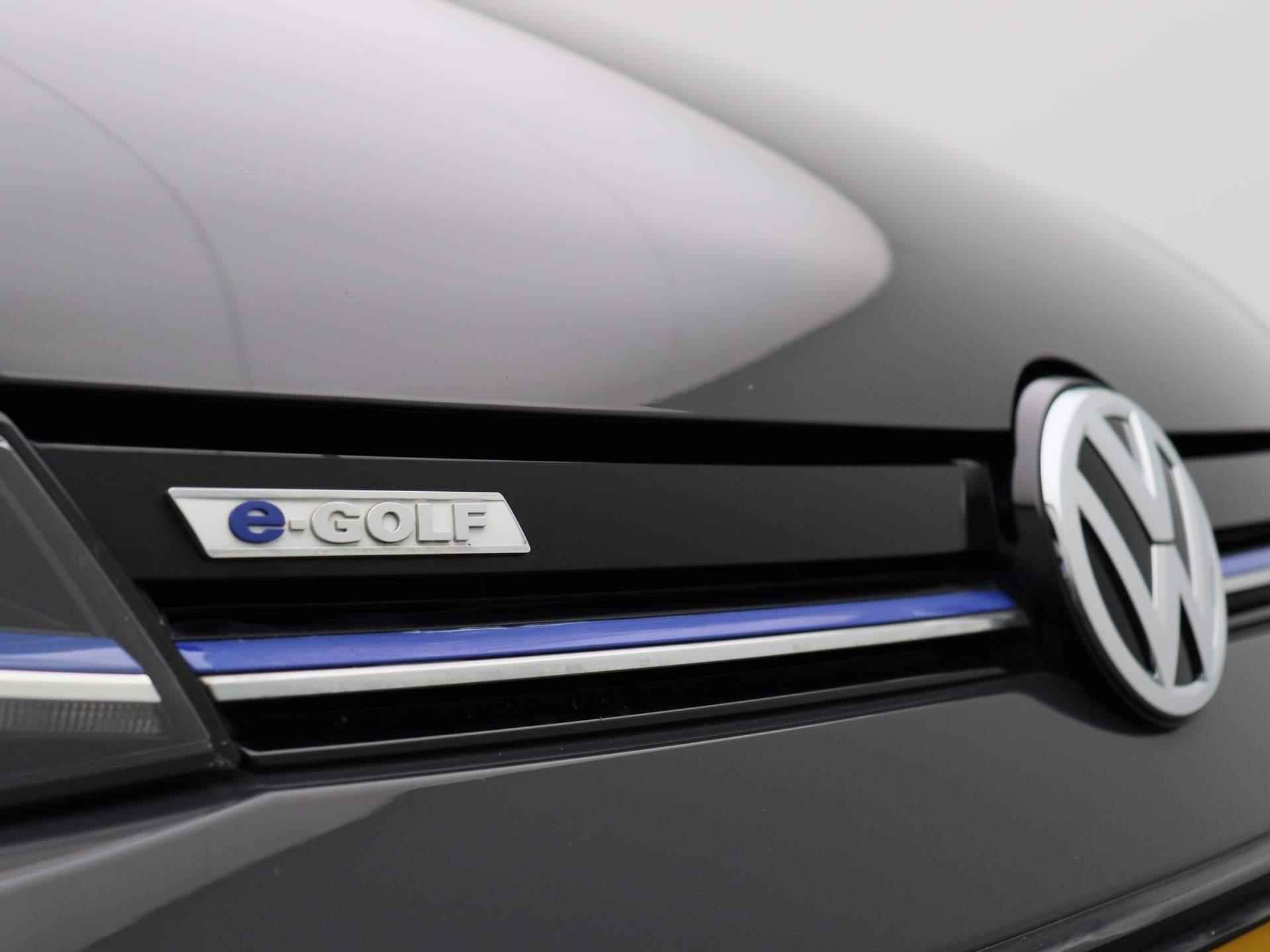 Volkswagen e-Golf E-DITION | NAVIGATIE | LED VERLICHTING | PARKEERSENSOREN | CLIMATE CONTROL | LED VERLICHTING | - 33/34