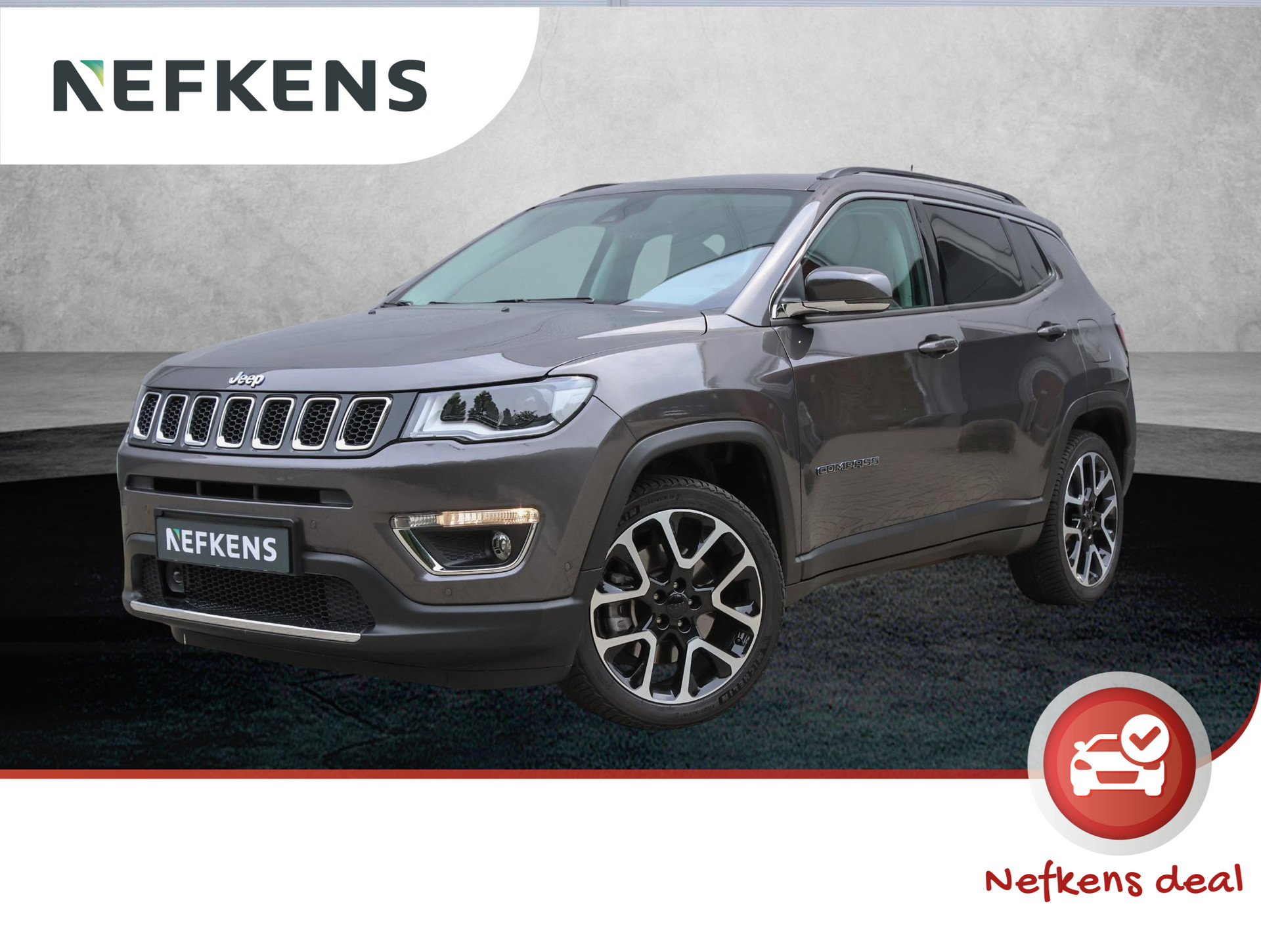 Jeep Compass 4xe 190 Plug-in Hybrid Electric Limited Business | Navigatie | Camera | Lederen Bekleding | Licht Metalen Velgen 19"| Elektrisch Verstelb. Bestuurdersstoel Met Geheugen