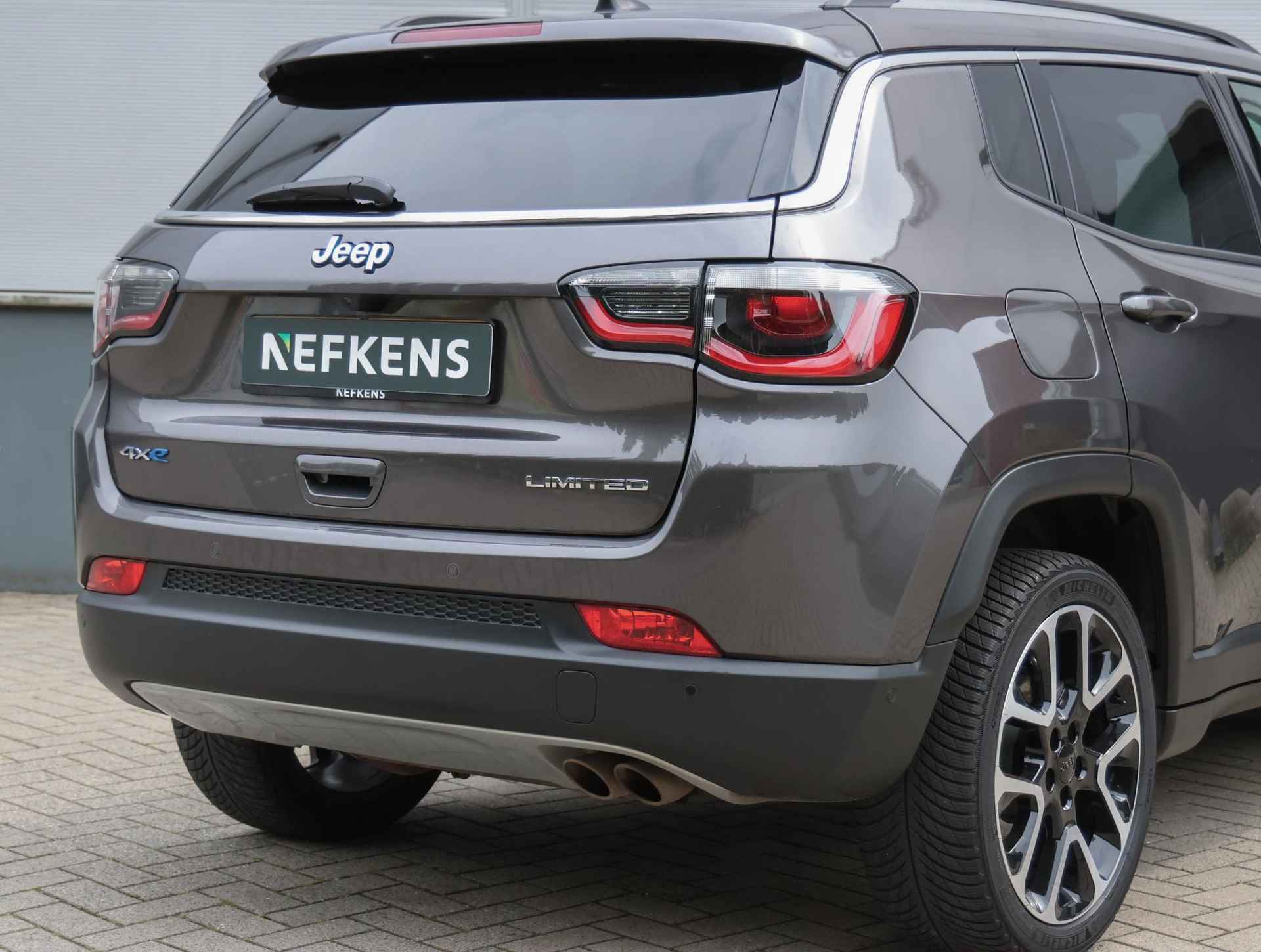 Jeep Compass 4xe 190 Plug-in Hybrid Electric Limited Business | Navigatie | Camera | Lederen Bekleding | Licht Metalen Velgen 19"| Elektrisch Verstelb. Bestuurdersstoel Met Geheugen - 46/46