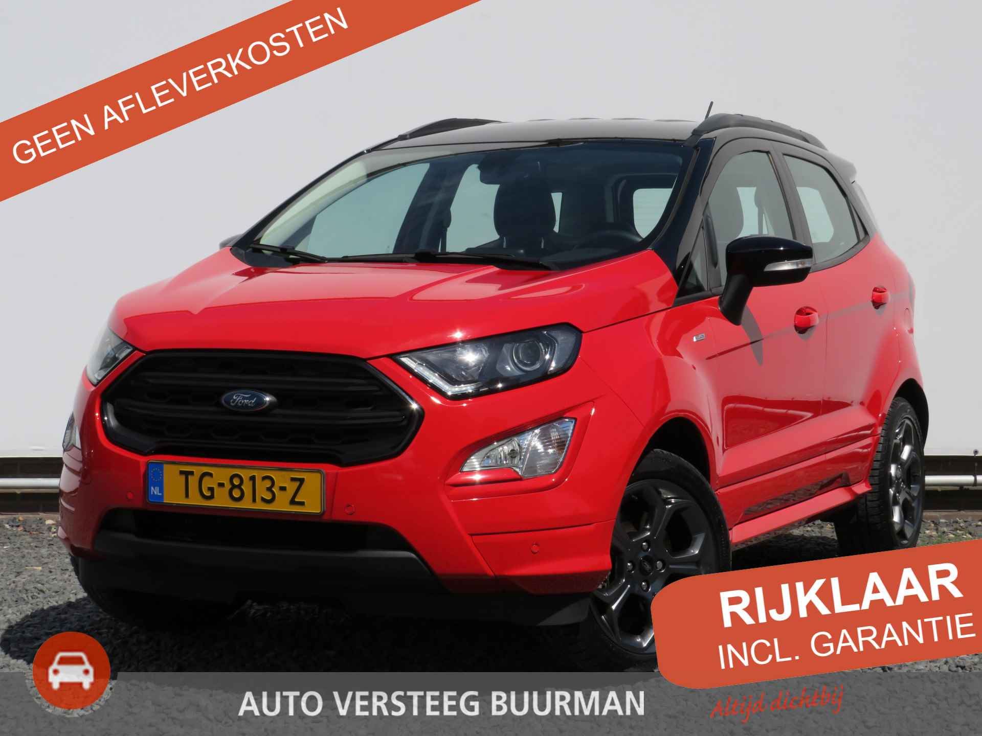 Ford EcoSport 1.0 EcoBoost ST-Line 1e Eigenaar, Navigatie, Airco, CruiseControl, verw. voorruit/stuurwiel - 1/36