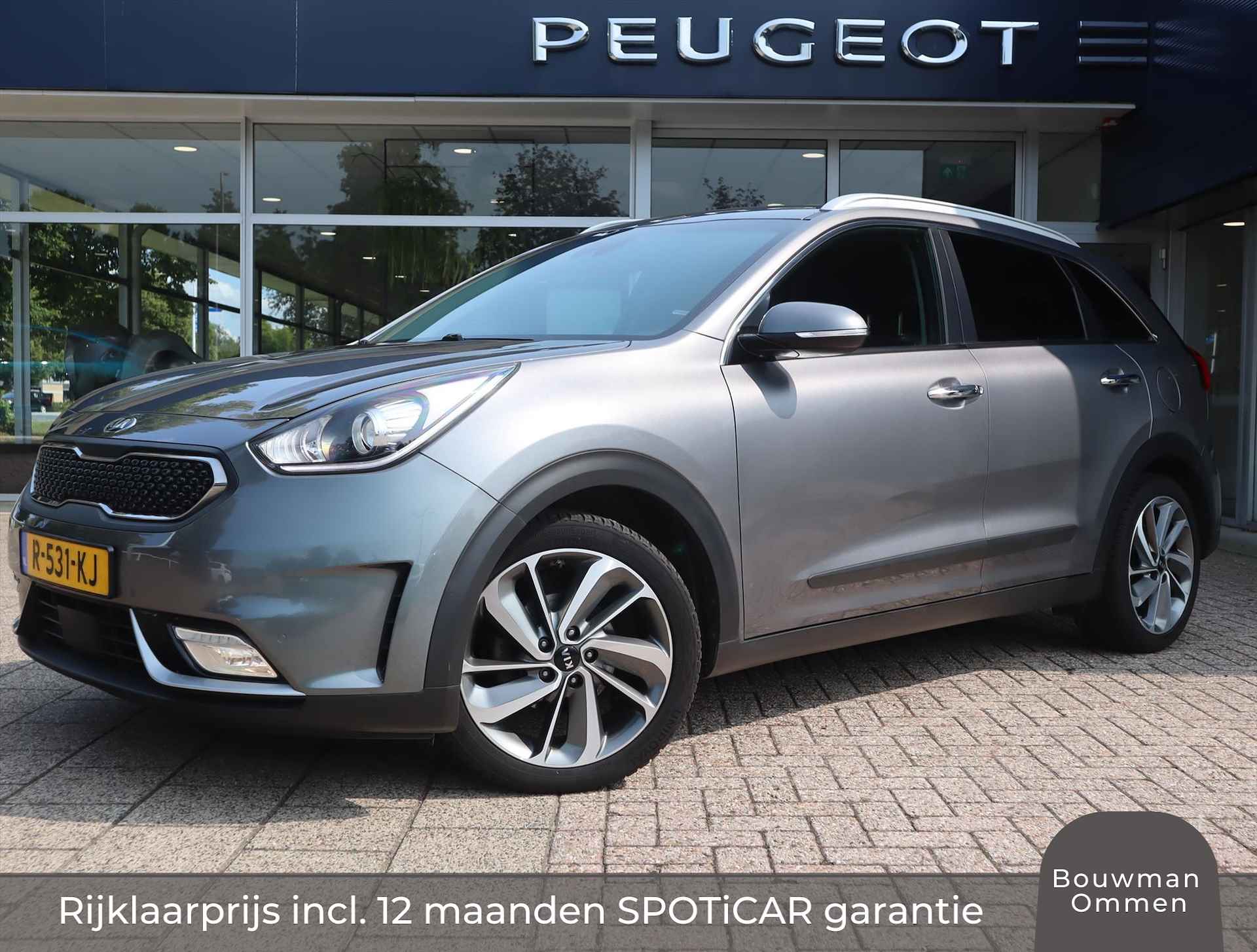 Kia Niro Executive Line 1.6 GDi Hybrid 141PK DCT6 Automaat, Rijklaarprijs, Stuurverwarming Keyless entry Navigatie DAB+ Adaptieve cruise control - 1/60