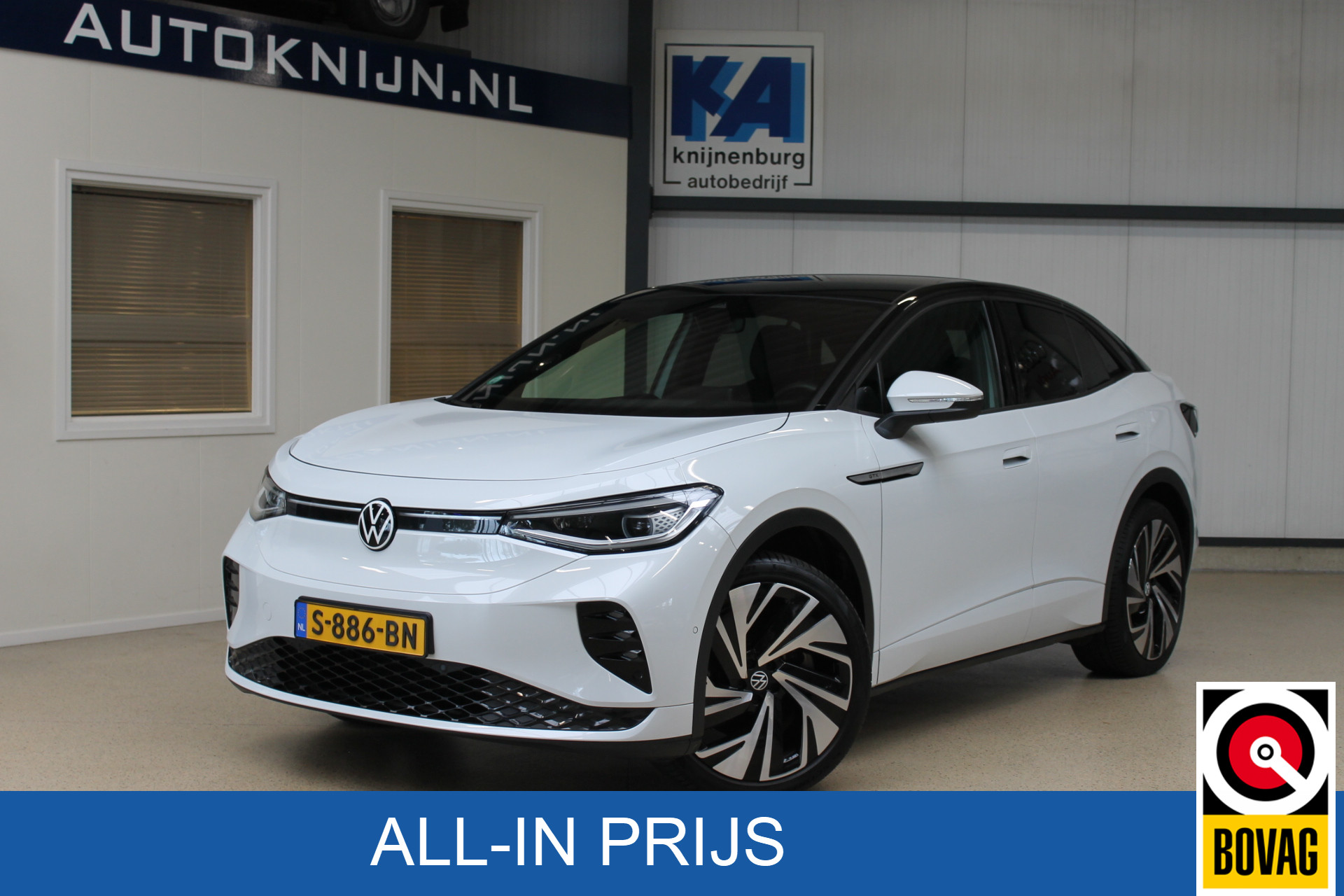 Volkswagen ID.5 GTX 300pk 77 kWh | NL-auto | Panoramadak | Warmtepomp | Let op: dit voertuig word door ons zelf gereden, belt u daarom a.u.b. voor een afspraak zodat de auto zeker aanwezig is | nieuwprijs was € 62.995,- ALL-IN RIJKLAARPRIJS