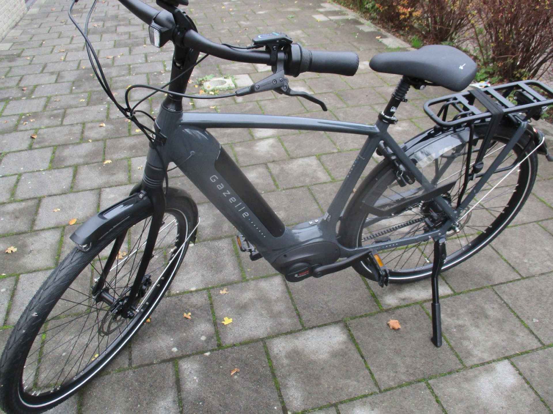 GAZELLE Grenoble C5 HMB (500 WH ACCU DEMO MODEL ) Heren Anthracite Grey Glans 53cm 2023 - 8/15