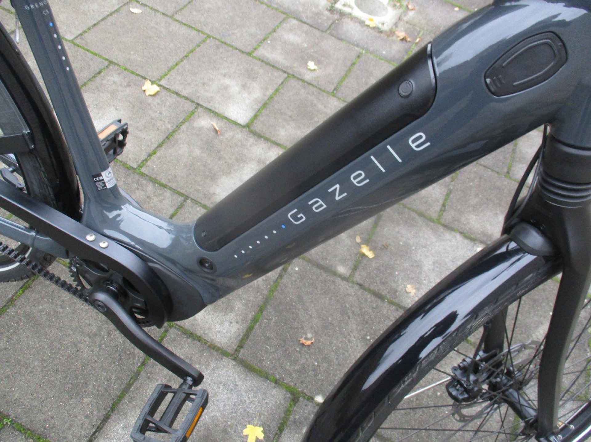 GAZELLE Grenoble C5 HMB (500 WH ACCU DEMO MODEL ) Heren Anthracite Grey Glans 53cm 2023 - 6/15