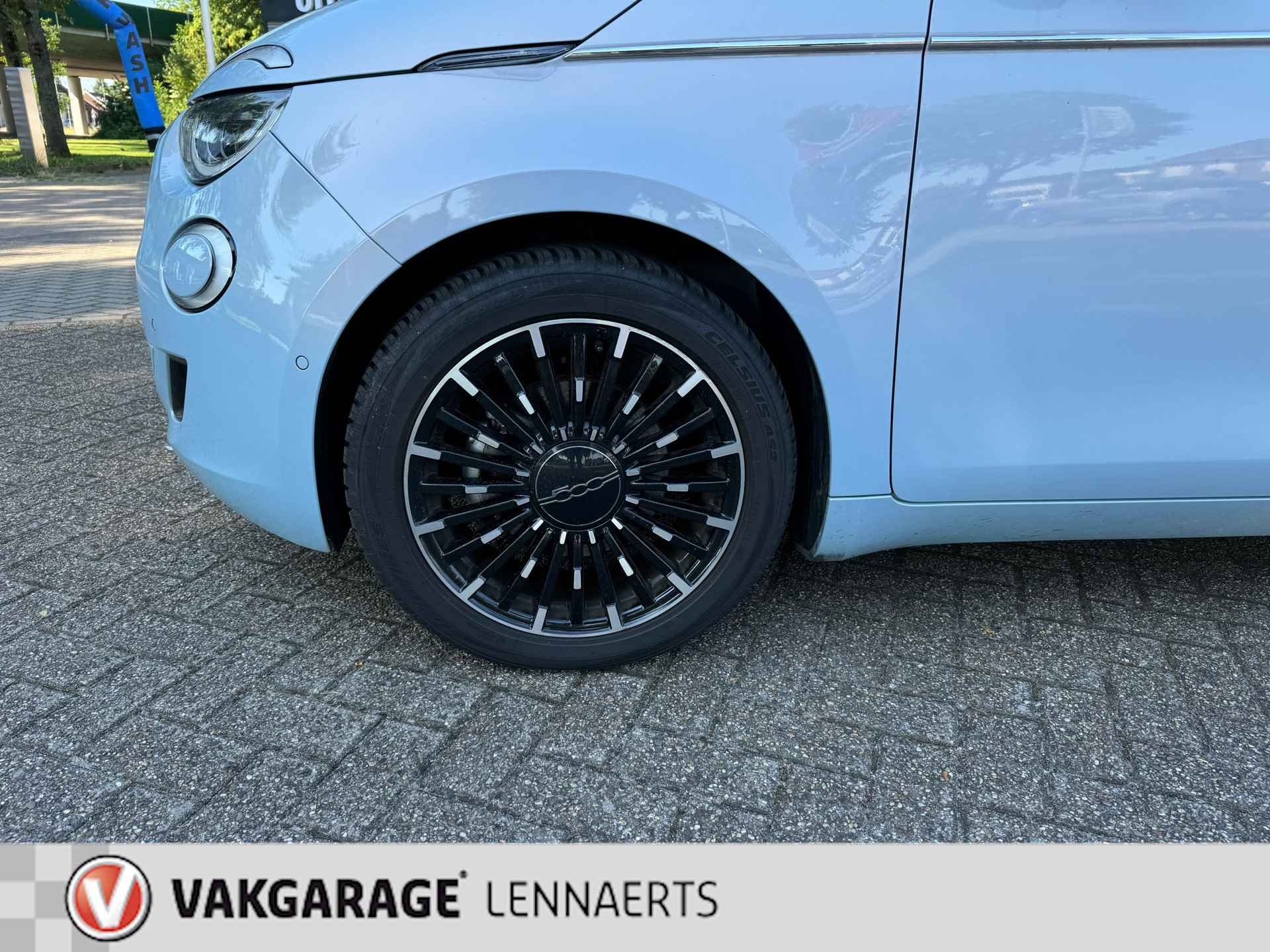 Fiat 500 C La Prima Cabrio, 42 kWh, vol opties, Rijklaarprijs / 12 maanden garantie - 4/28