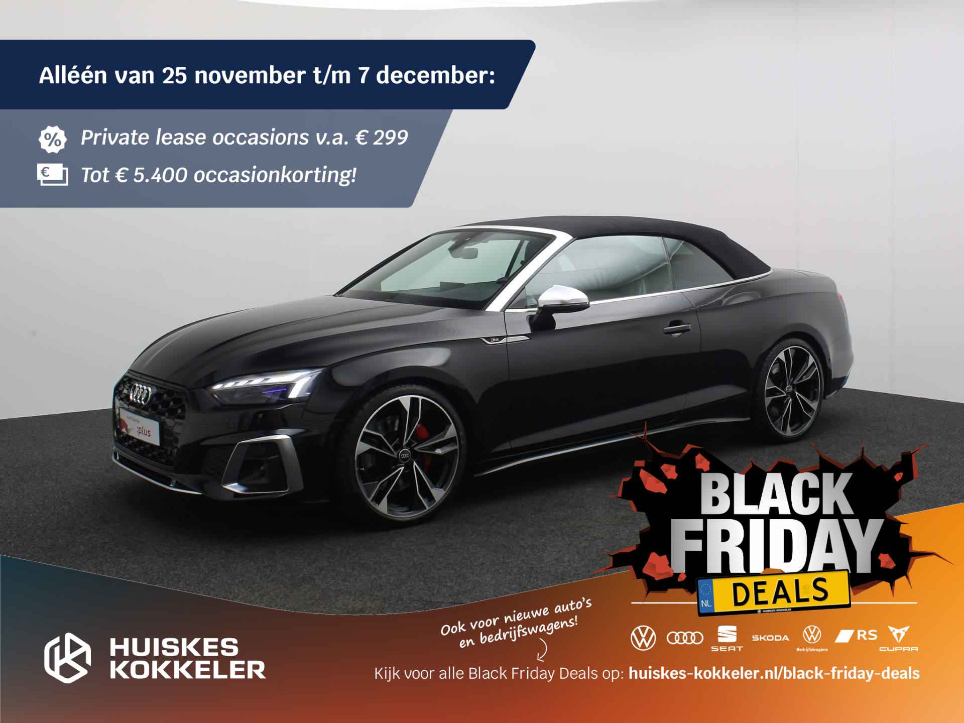 Audi S5 Cabriolet 3.0 TFSI 354pk quattro | Tour / Parking pack | Laser-LED | B&O | Rondomzicht | Trekhaak | Adaptief onderstel | - 1/48