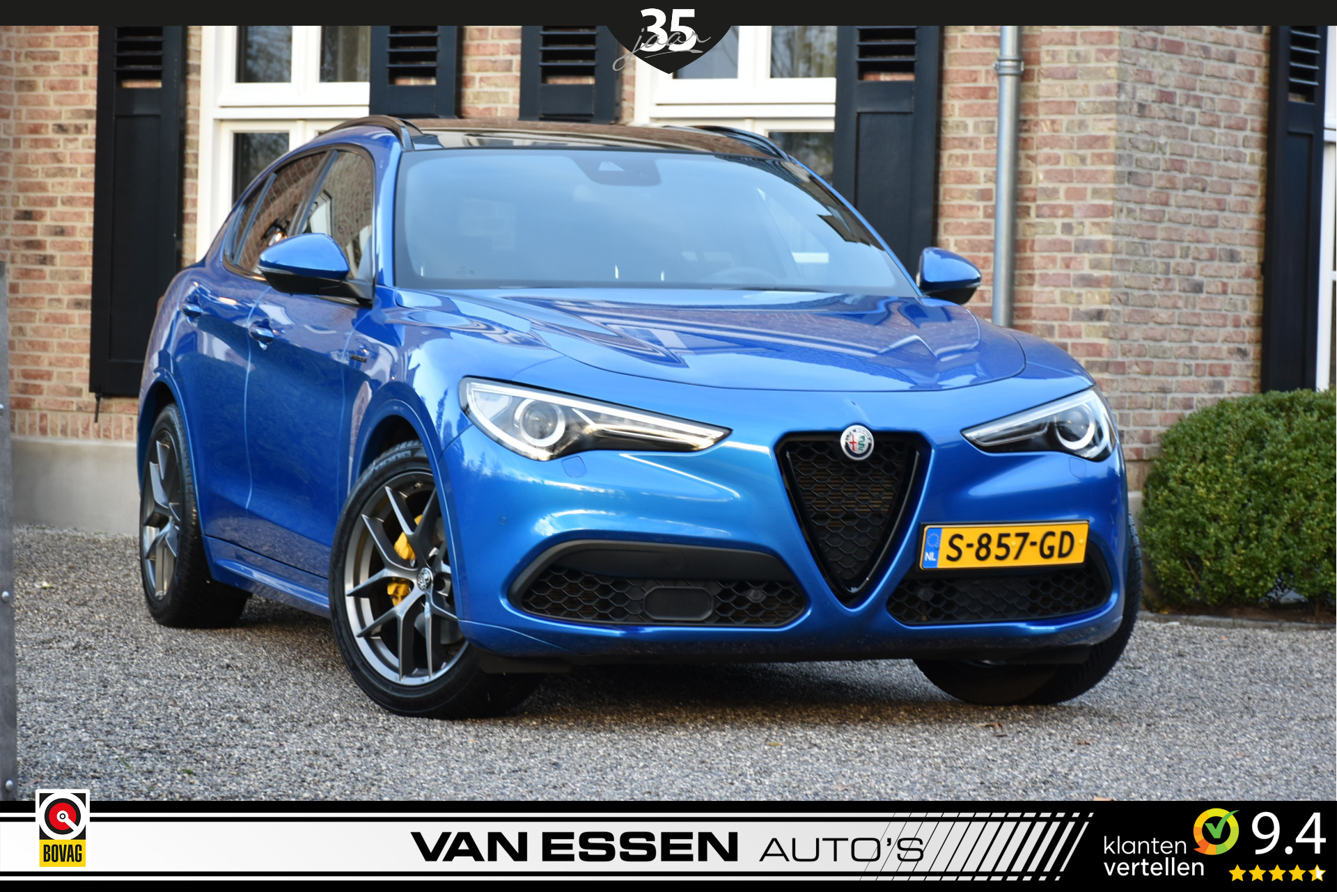 Alfa Romeo Stelvio 2.0 T Q4 Veloce Aut- Panoramadak,Memory, Camera,Leren Dashboard