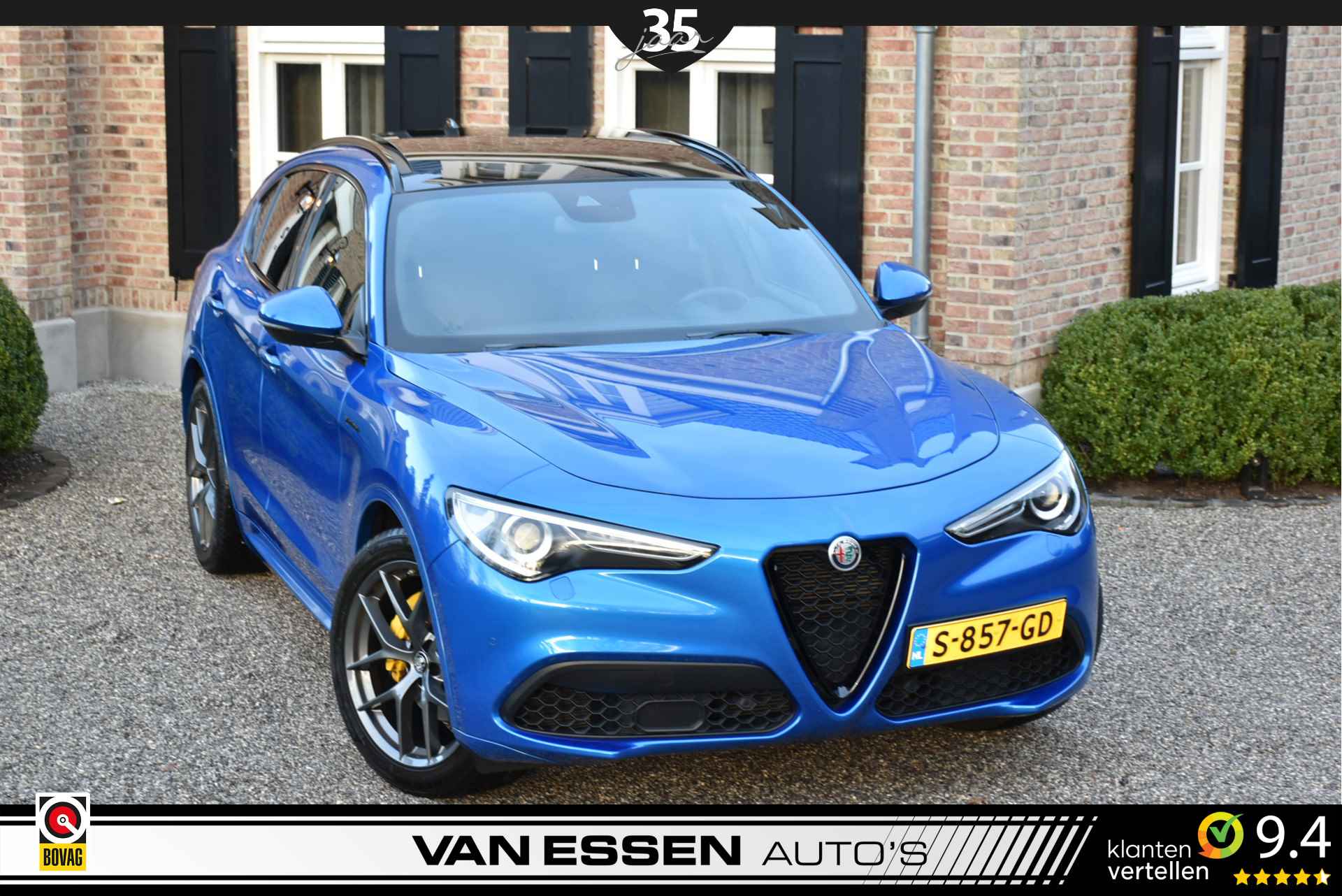 Alfa Romeo Stelvio 2.0 T Q4 Veloce Aut- Panoramadak,Memory, Camera,Leren Dashboard - 4/36