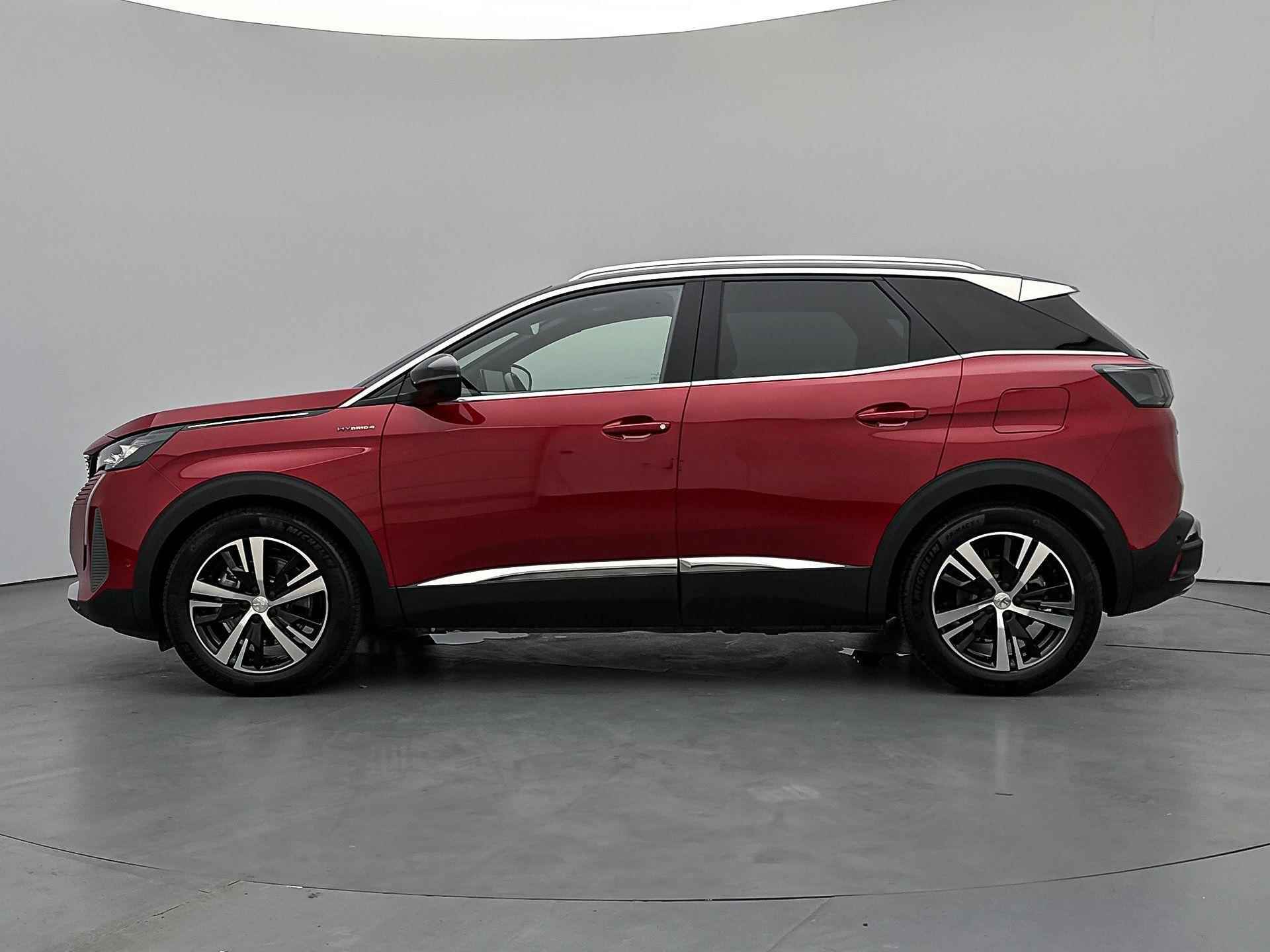 Peugeot 3008 SUV GT 1.6 Plug-in HYbrid4 300pk Automaat | Navigatie | Achteruitrijcamera | Leder/Alcantara | Climate Control | Adaptieve Cruise Control | Full Led koplampen | Keyless | Parkeersensoren v+a | Dodehoeksensor | Apple Carplay / Android Auto | DAB+ radio | Donker getint glas | 18" lichtmetalen velgen | - 6/35