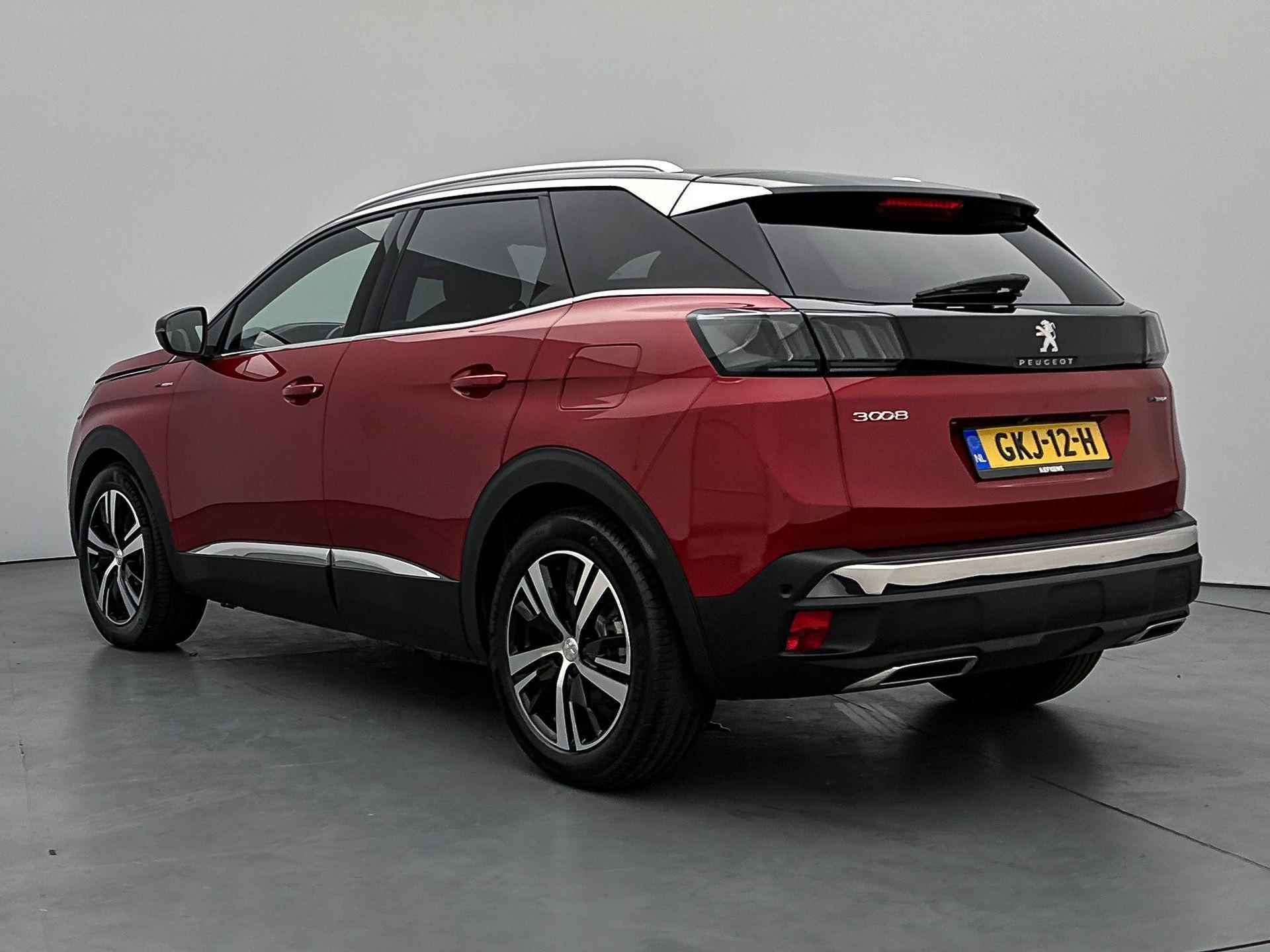 Peugeot 3008 SUV GT 1.6 Plug-in HYbrid4 300pk Automaat | Navigatie | Achteruitrijcamera | Leder/Alcantara | Climate Control | Adaptieve Cruise Control | Full Led koplampen | Keyless | Parkeersensoren v+a | Dodehoeksensor | Apple Carplay / Android Auto | DAB+ radio | Donker getint glas | 18" lichtmetalen velgen | - 7/35