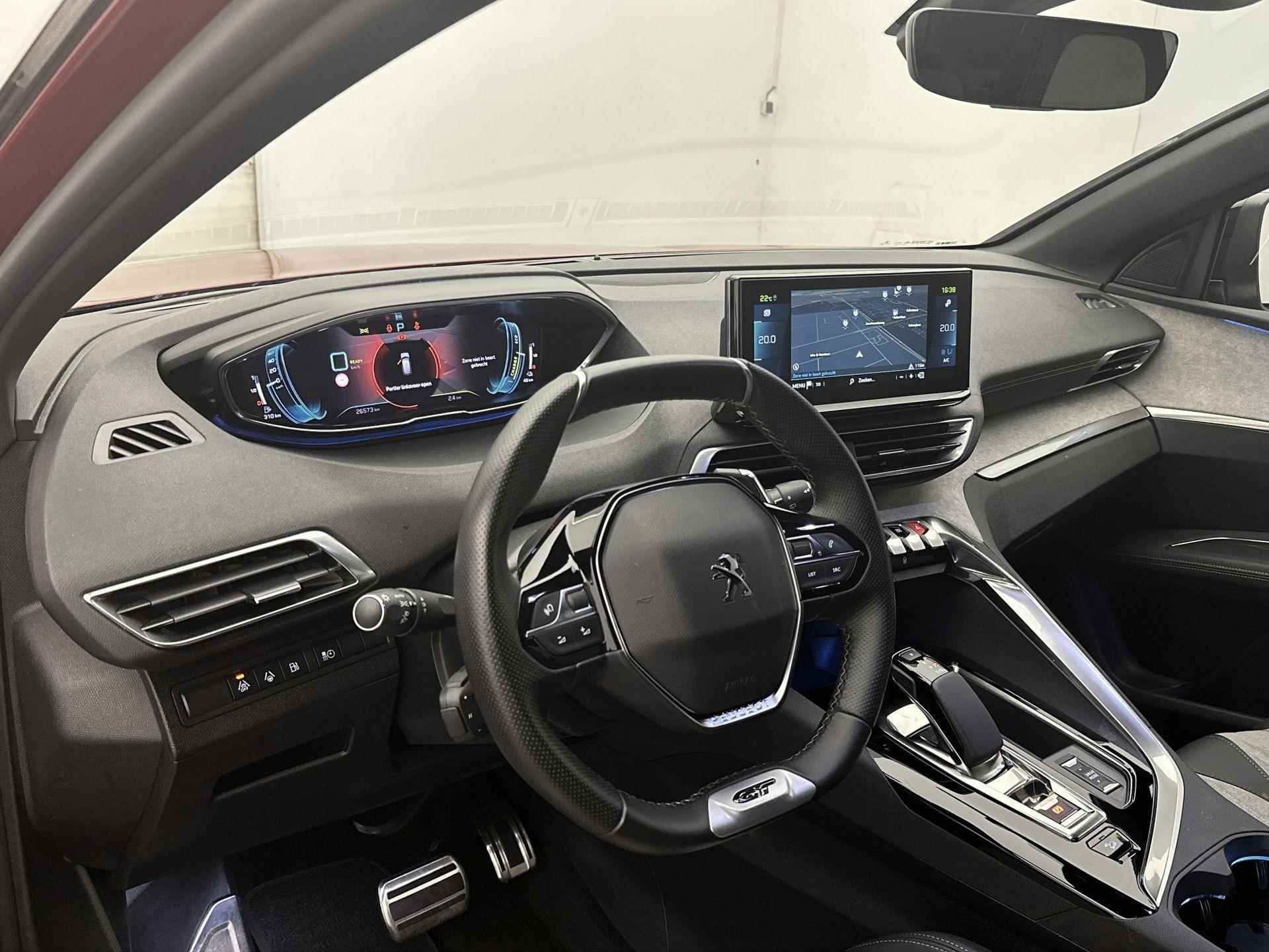 Peugeot 3008 SUV GT 1.6 Plug-in HYbrid4 300pk Automaat | Navigatie | Achteruitrijcamera | Leder/Alcantara | Climate Control | Adaptieve Cruise Control | Full Led koplampen | Keyless | Parkeersensoren v+a | Dodehoeksensor | Apple Carplay / Android Auto | DAB+ radio | Donker getint glas | 18" lichtmetalen velgen | - 11/35