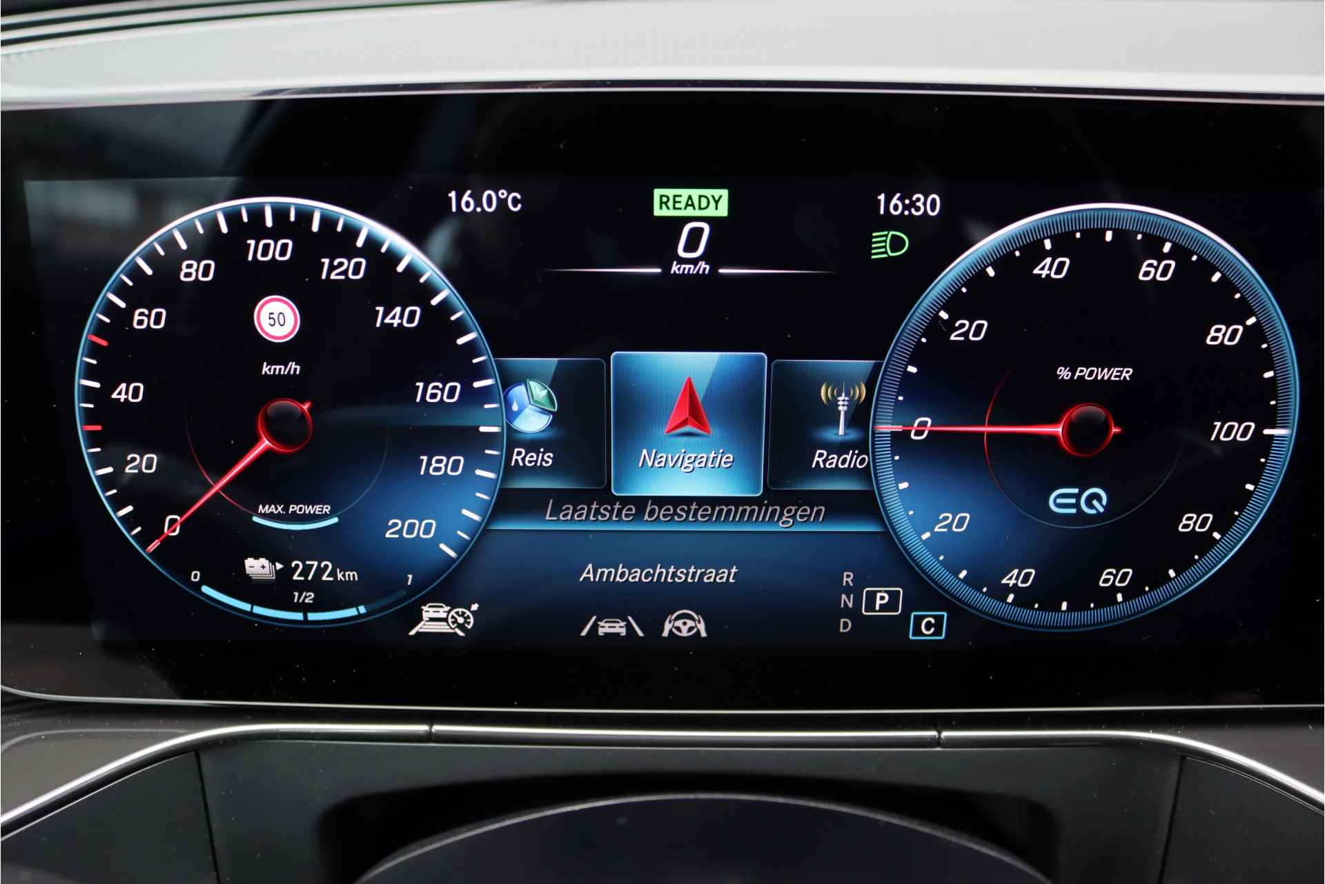 Mercedes-Benz EQC 400 4MATIC AMG Line 80 kWh, 45.000,- Ex BTW, Schuif-/Kanteldak, Surround Camera, Memory, Leder, Keyless Go, Stuurwielverwarming, Distronic+, Augmented Reality, Voorklimatisering, Etc. - 31/46